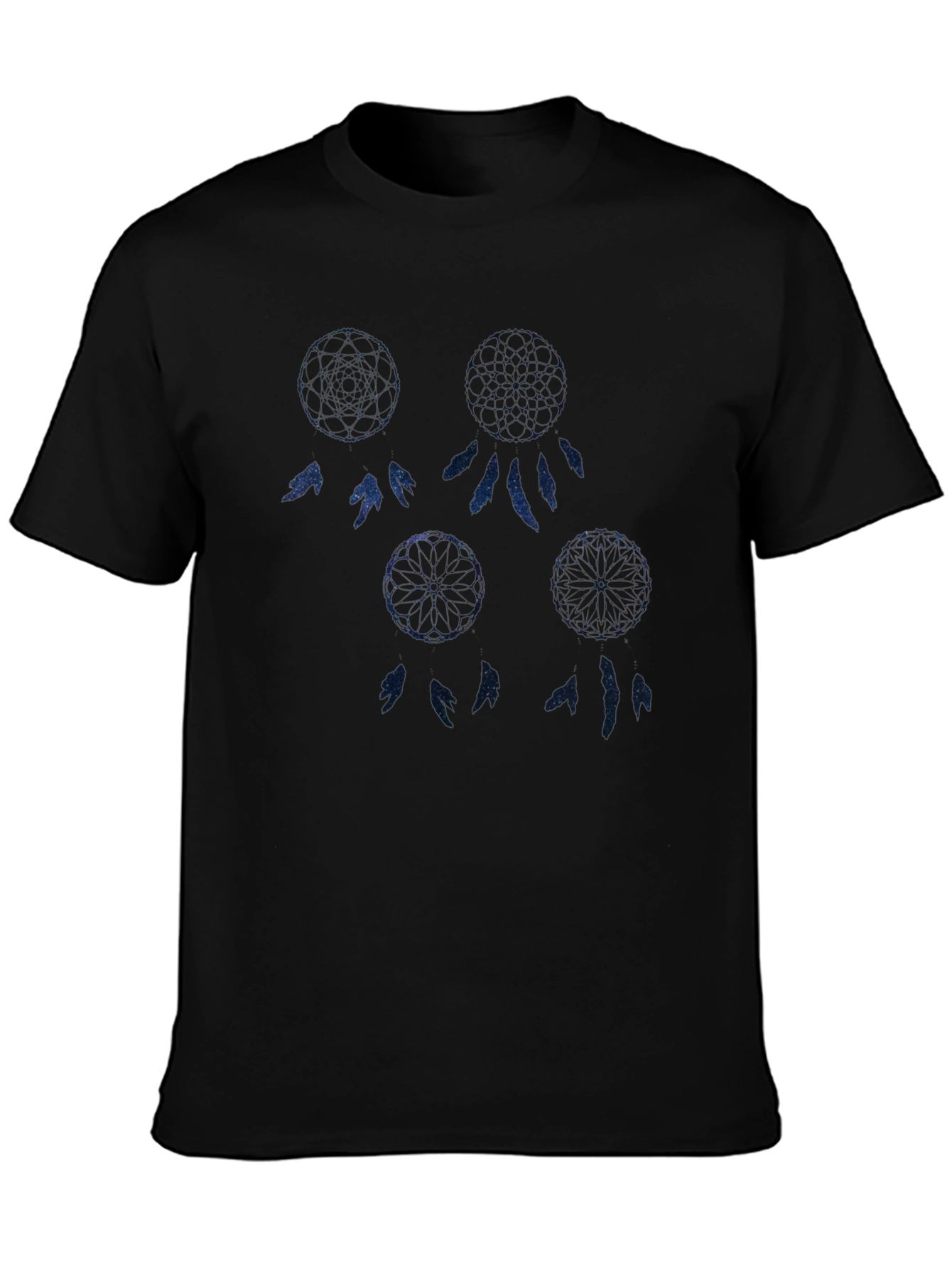 Cosmic Dreamcatcher Graphic Black T-Shirt