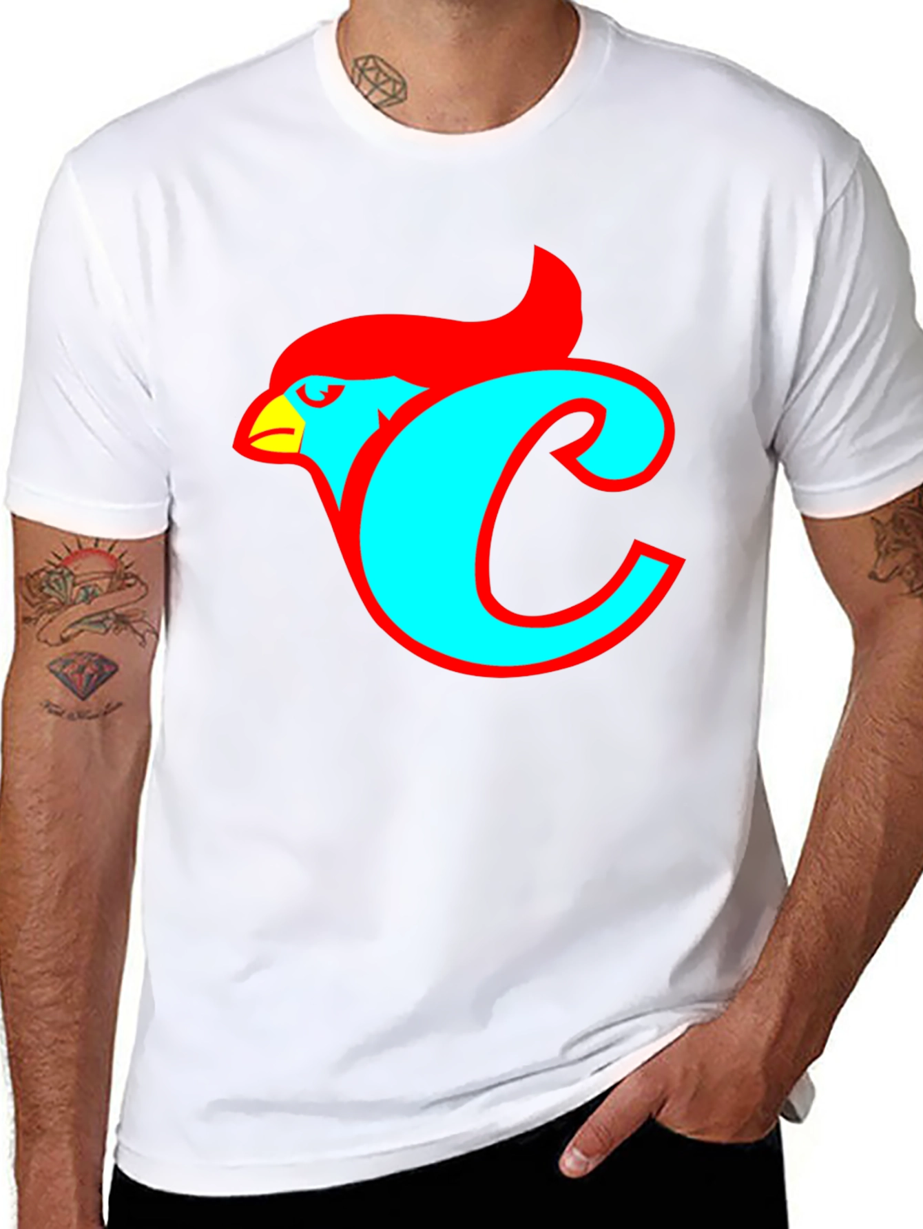Cardinal Bird C Logo Graphic T-Shirt