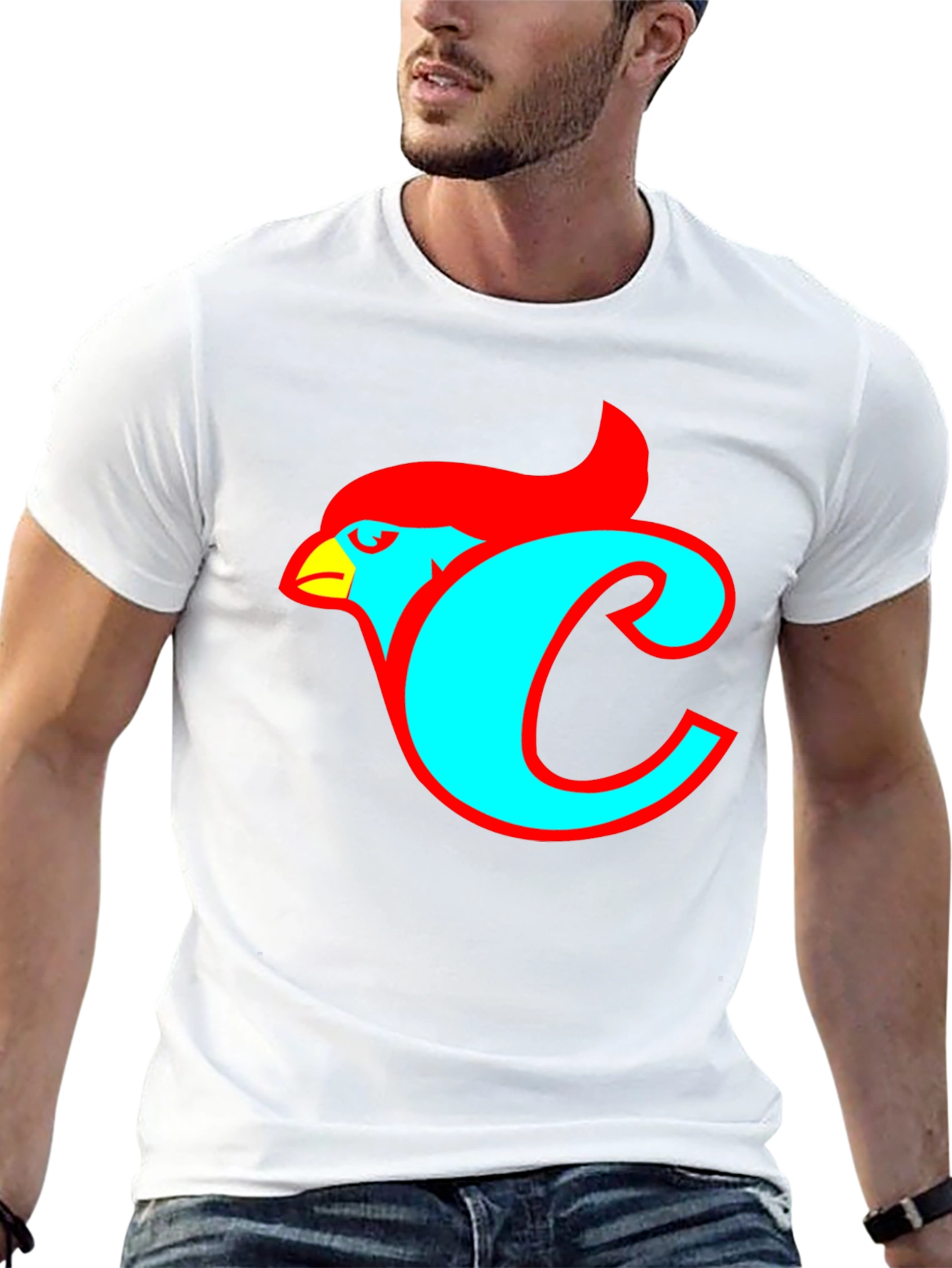 Cardinal Bird C Logo Graphic T-Shirt