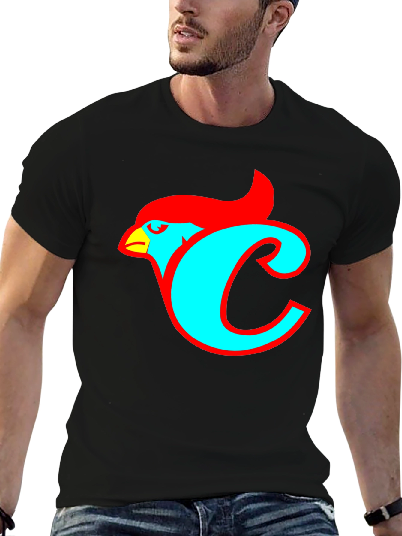 Cardinal Bird C Logo Graphic T-Shirt