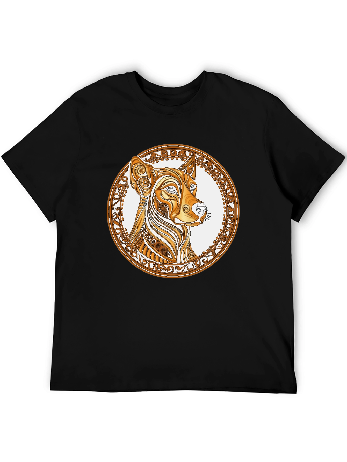 Stylish Black T-Shirt with Dog Graphic