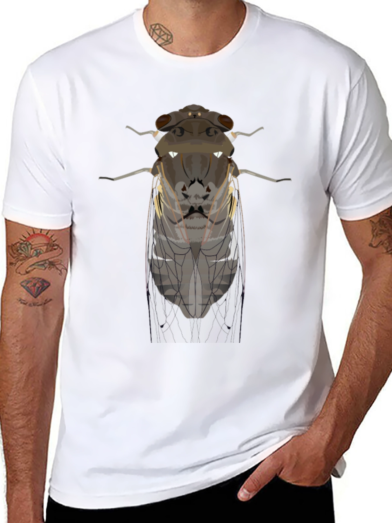 Cicada Graphic Tee - Insect Lover Apparel