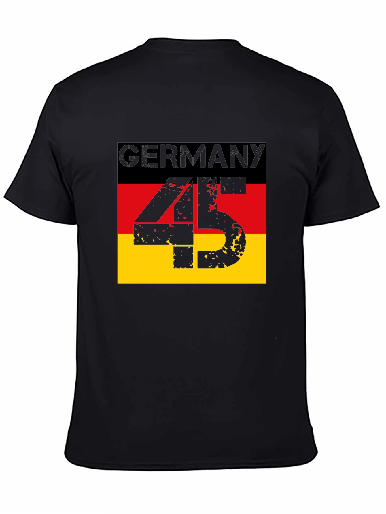Germany Flag T-Shirt - Distressed 45 Design