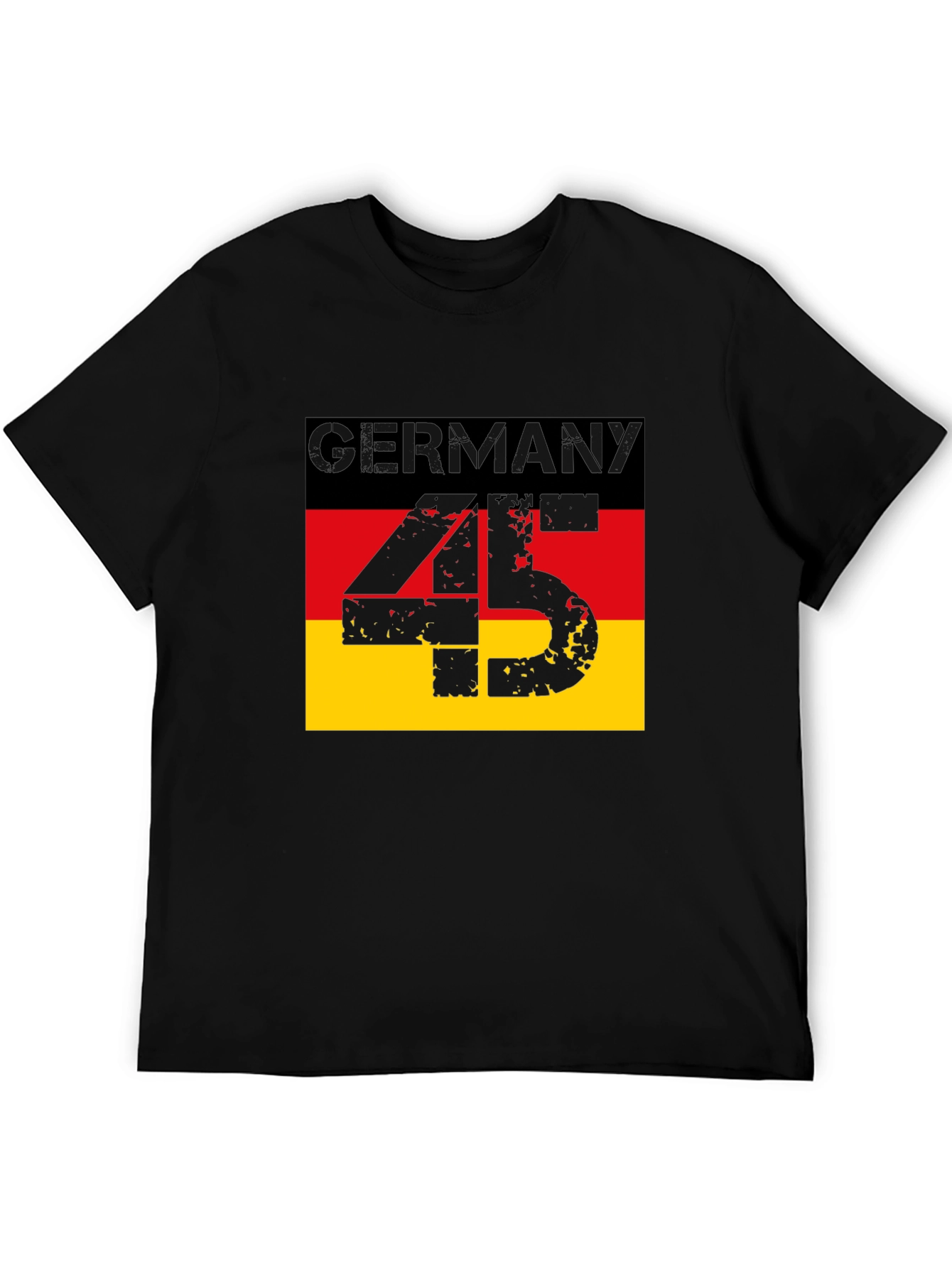 Germany Flag T-Shirt - Distressed 45 Design