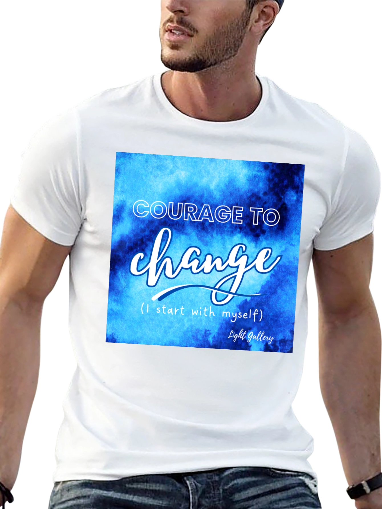 Courage to Change Graphic Tee - Inspiring Design