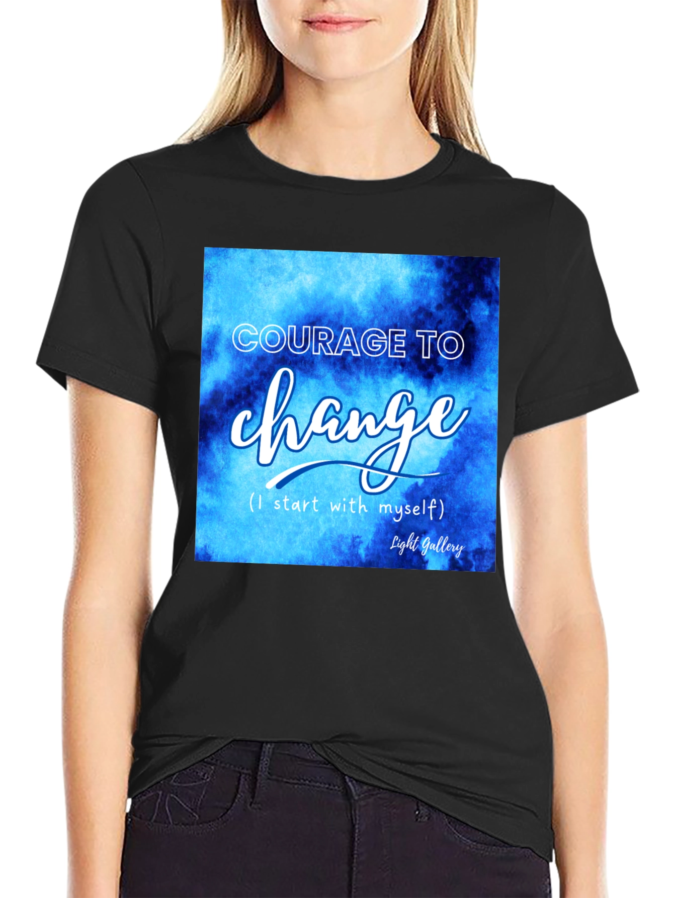 Courage to Change Graphic Tee - Inspiring Design