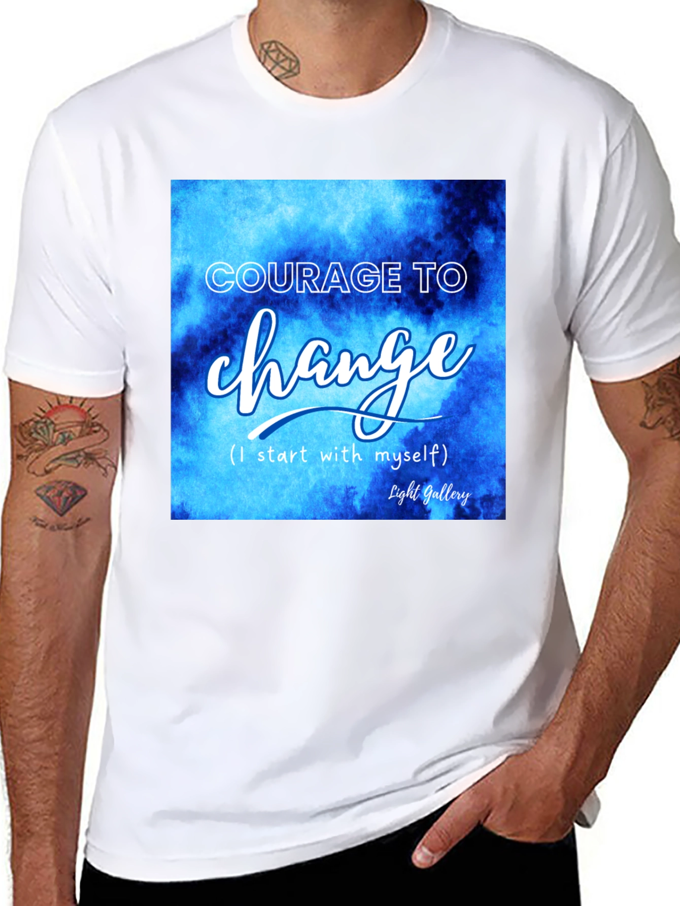 Courage to Change Graphic Tee - Inspiring Design