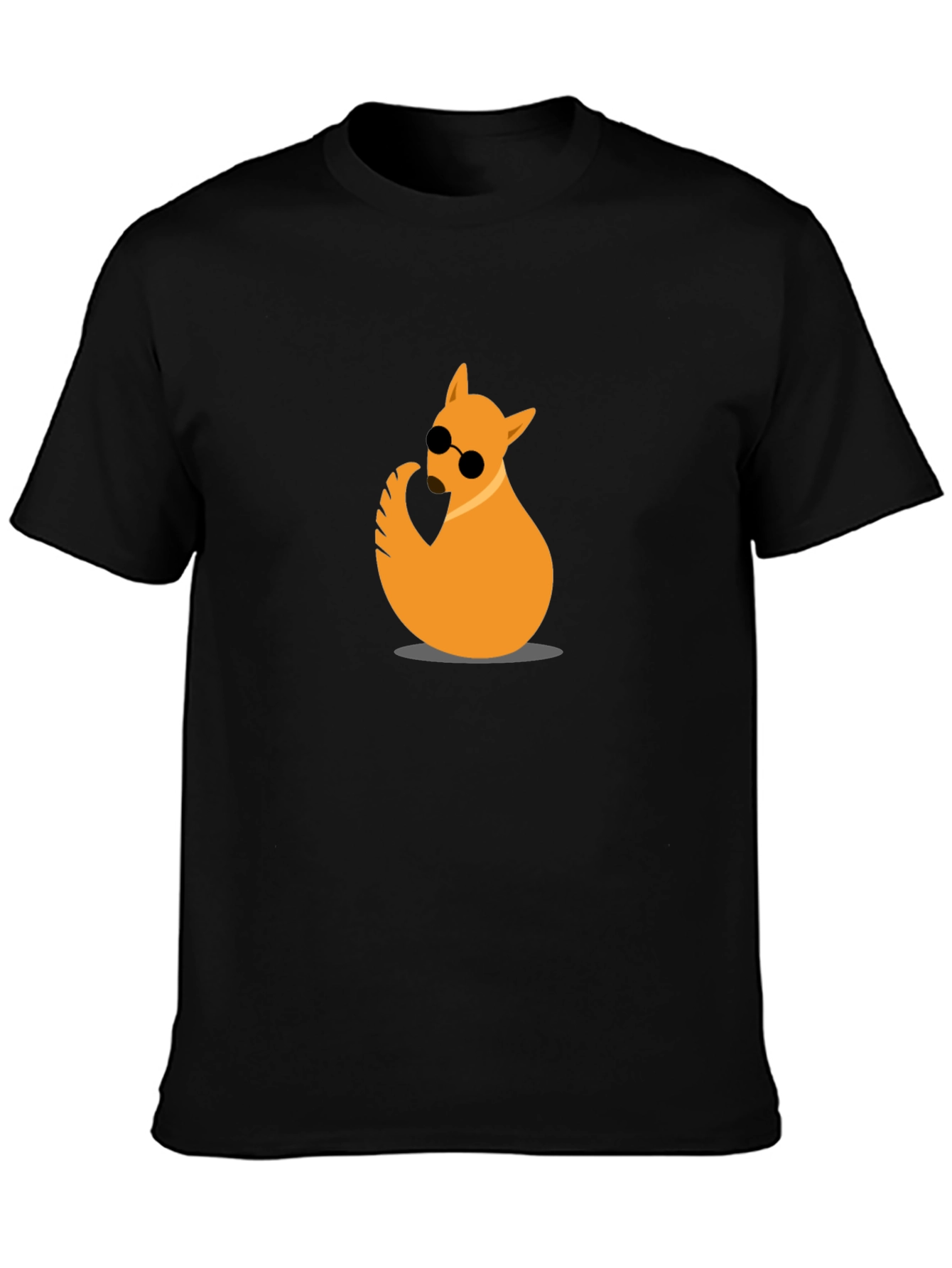 Cool Cat Tee - Black Cotton Graphic T-Shirt
