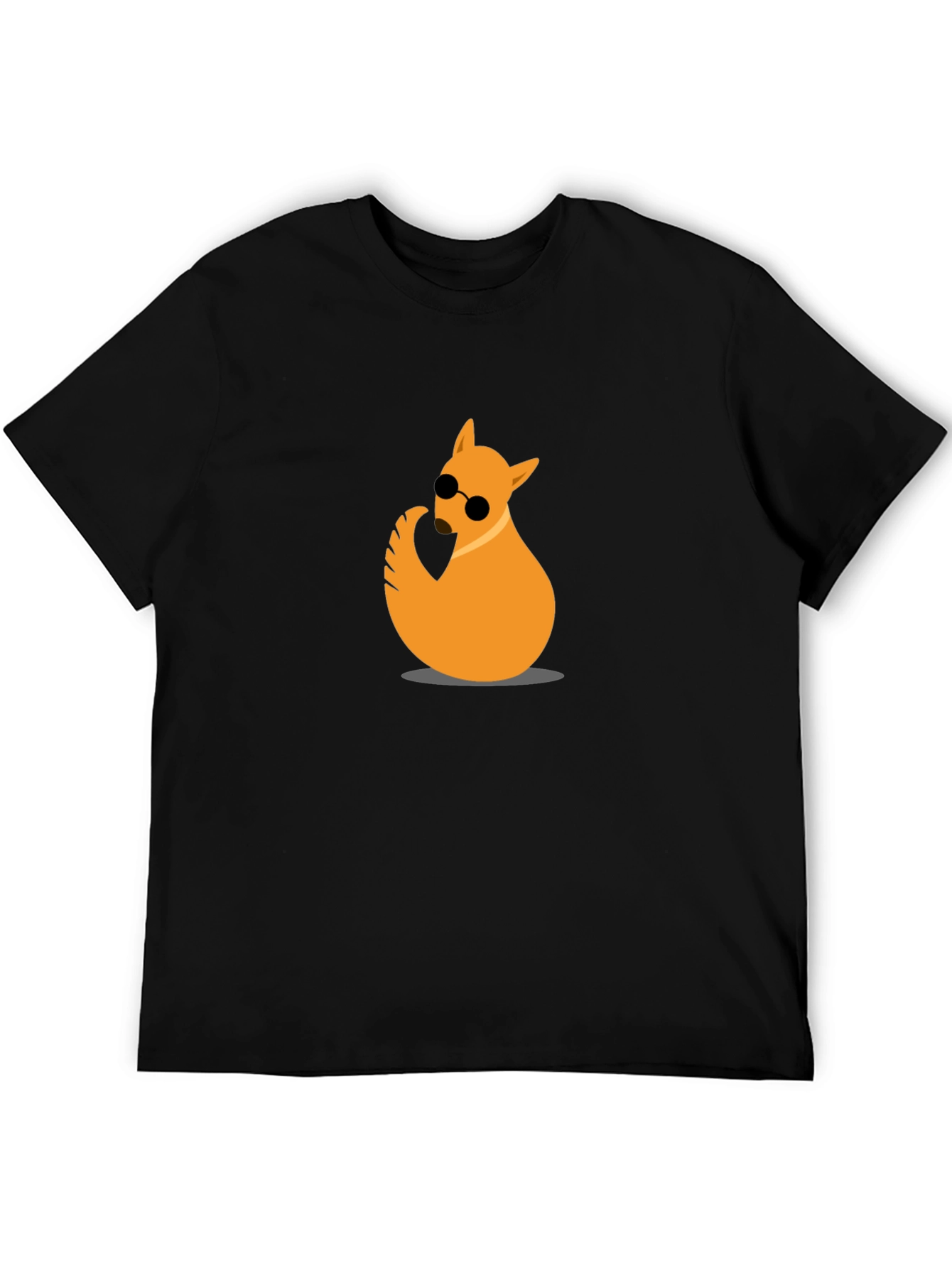 Cool Cat Tee - Black Cotton Graphic T-Shirt