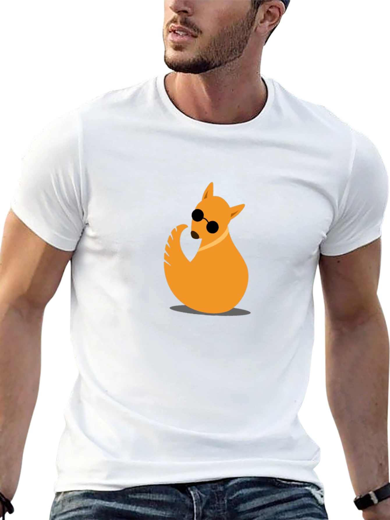 Cool Cat Tee - Black Cotton Graphic T-Shirt