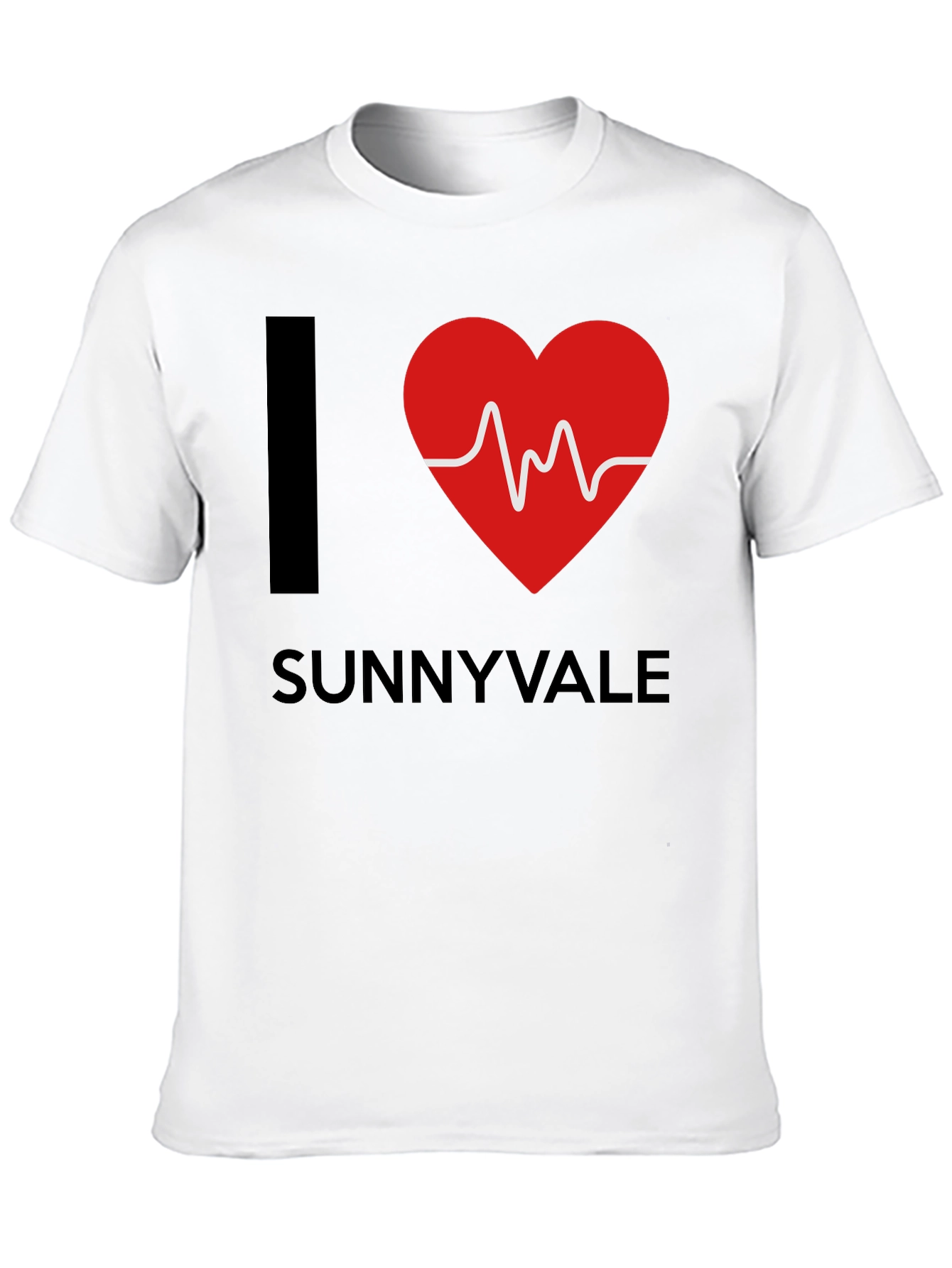 I Heart Sunnyvale Graphic T-Shirt - Trendy Casual Tee
