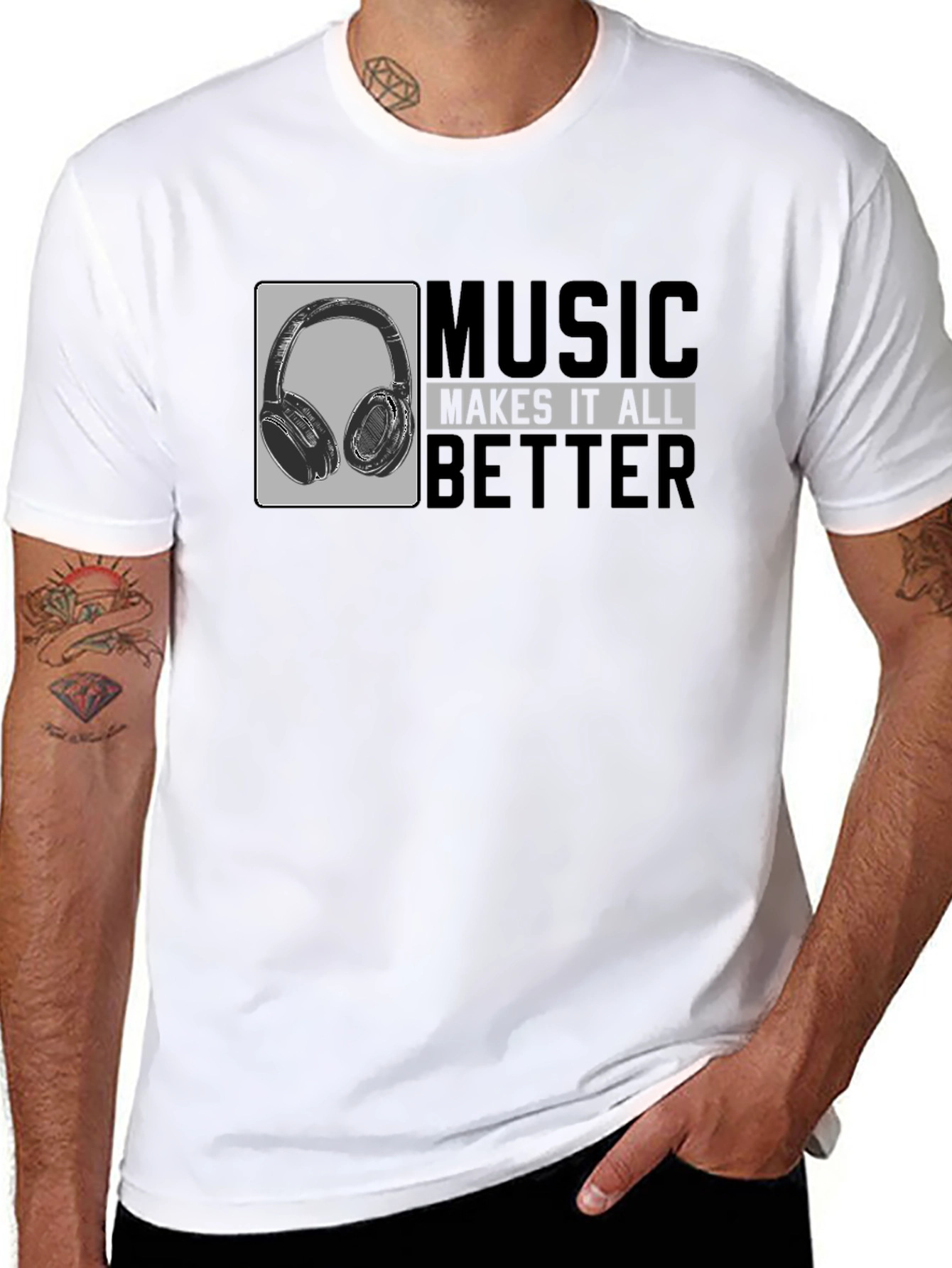 Music Makes It All Better - Graphic T-Shirt
