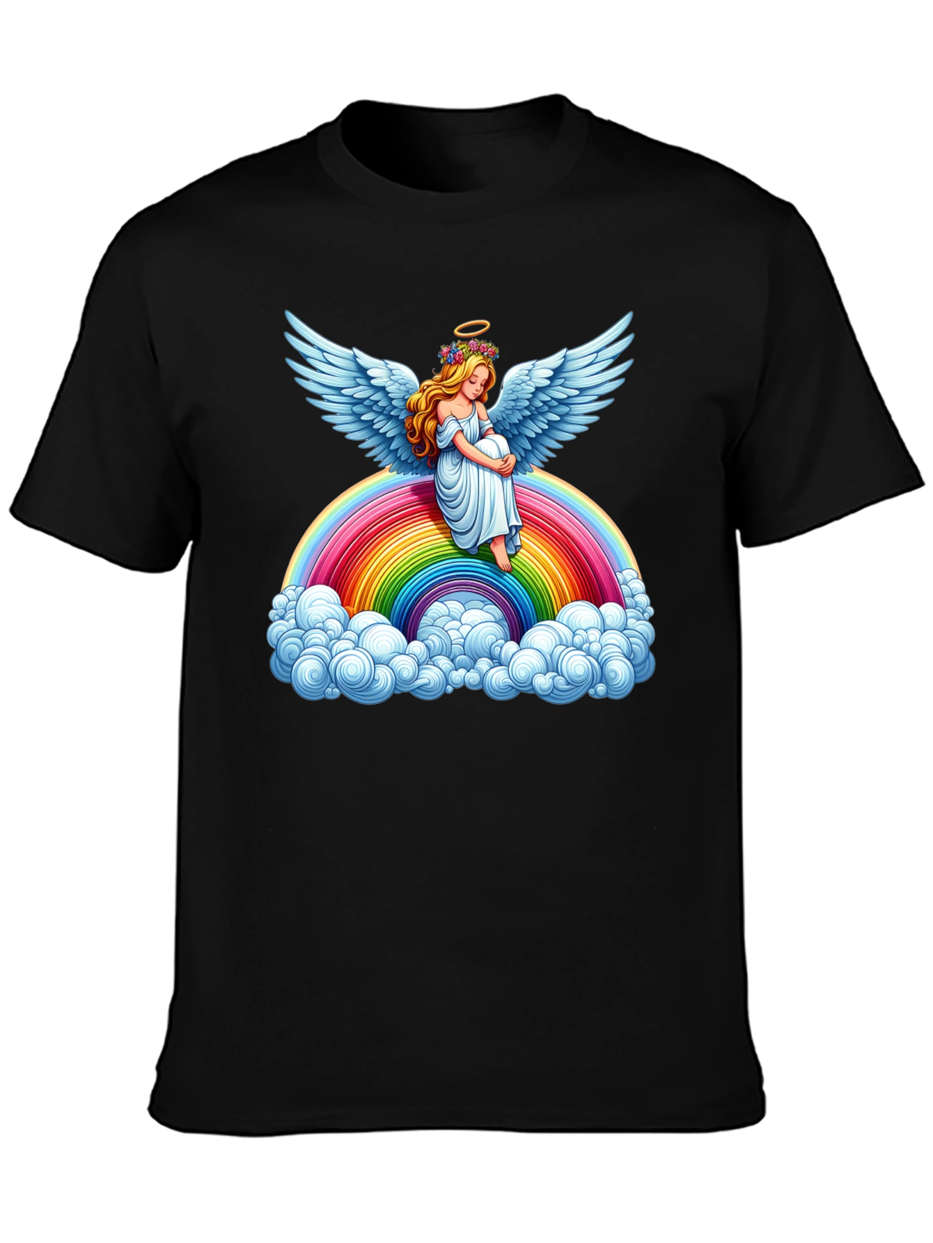 Rainbow Angel Graphic Tee