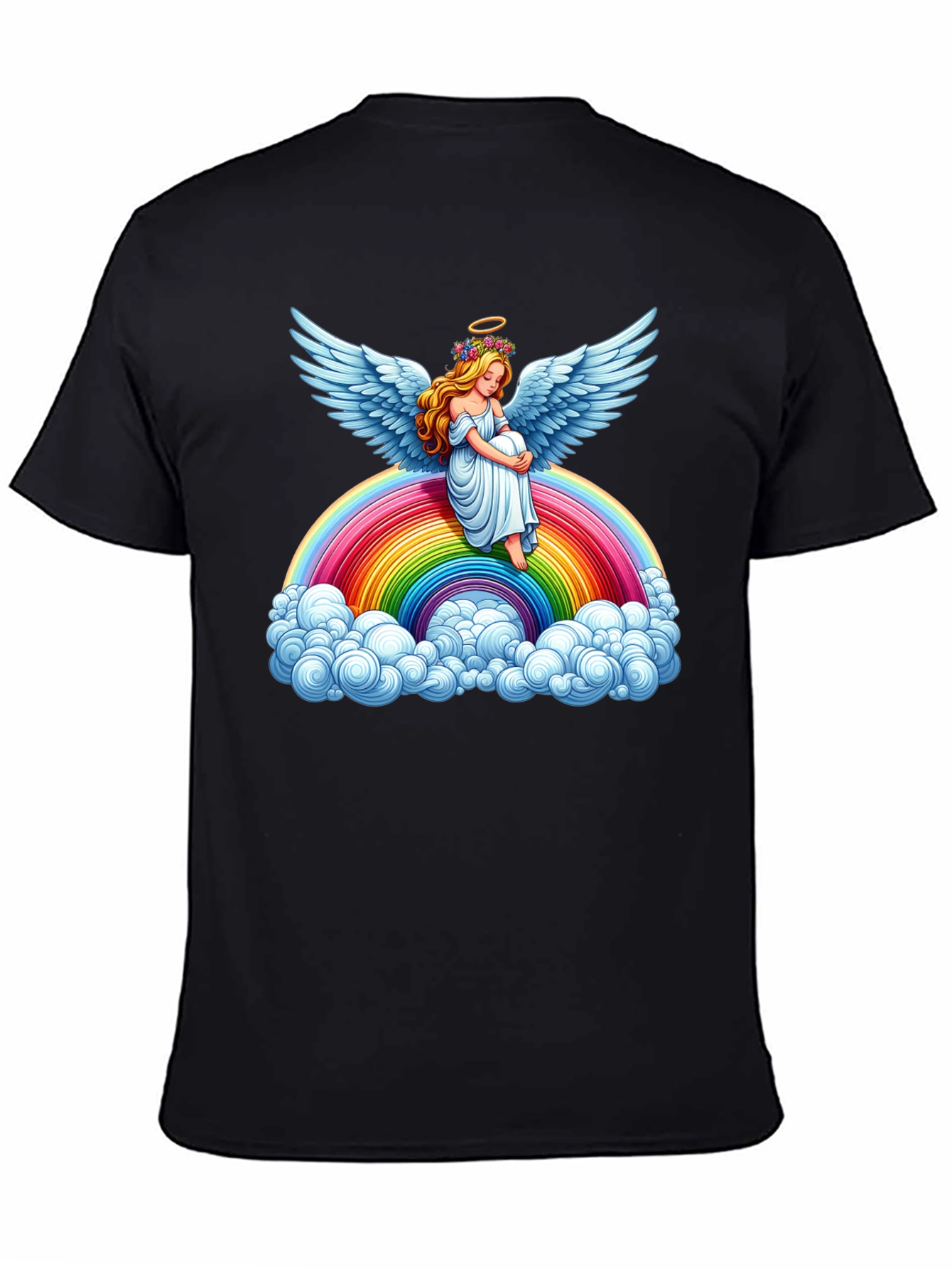 Rainbow Angel Graphic Tee