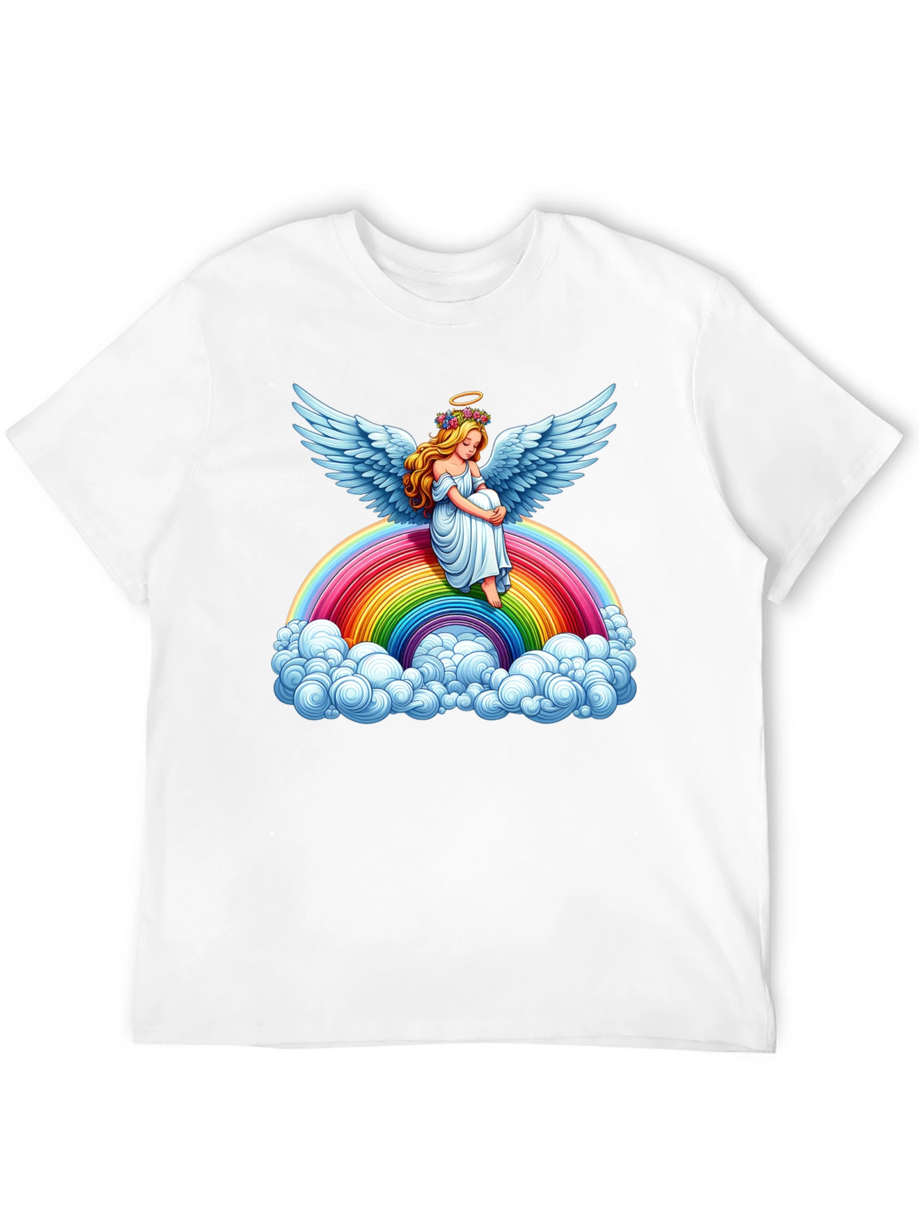Rainbow Angel Graphic Tee