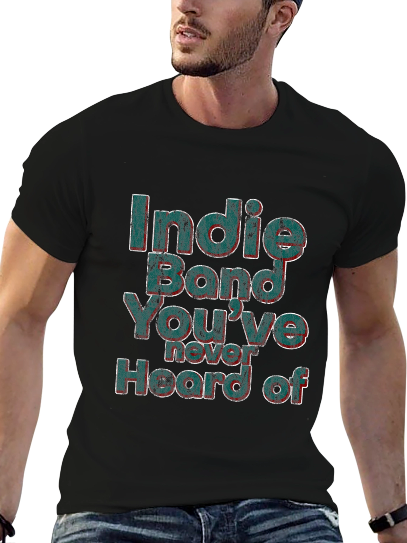 Indie Band T-Shirt - Distressed Funny Novelty Tee