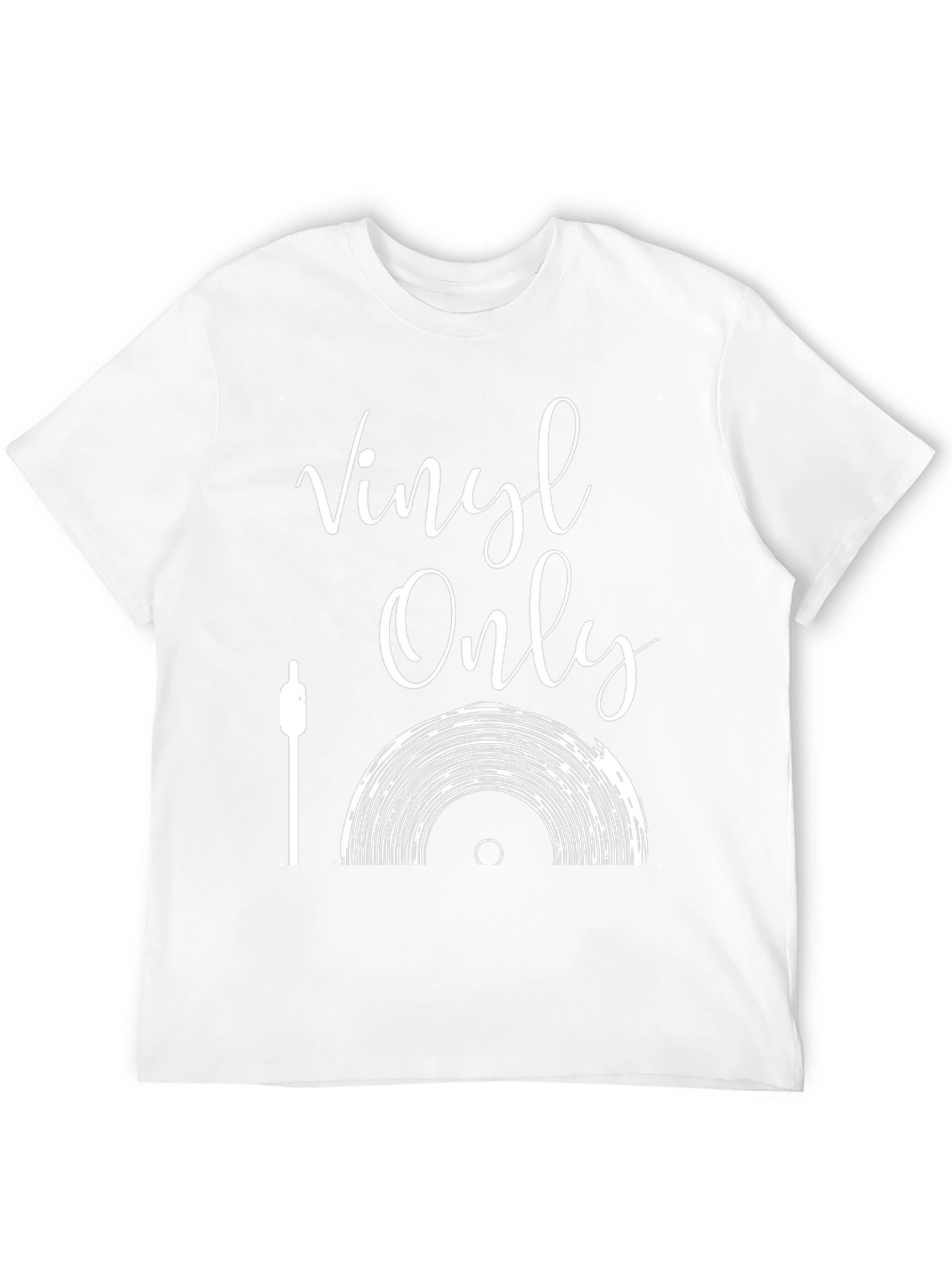 Vinyl Only Graphic Tee - Music Lover T-Shirt