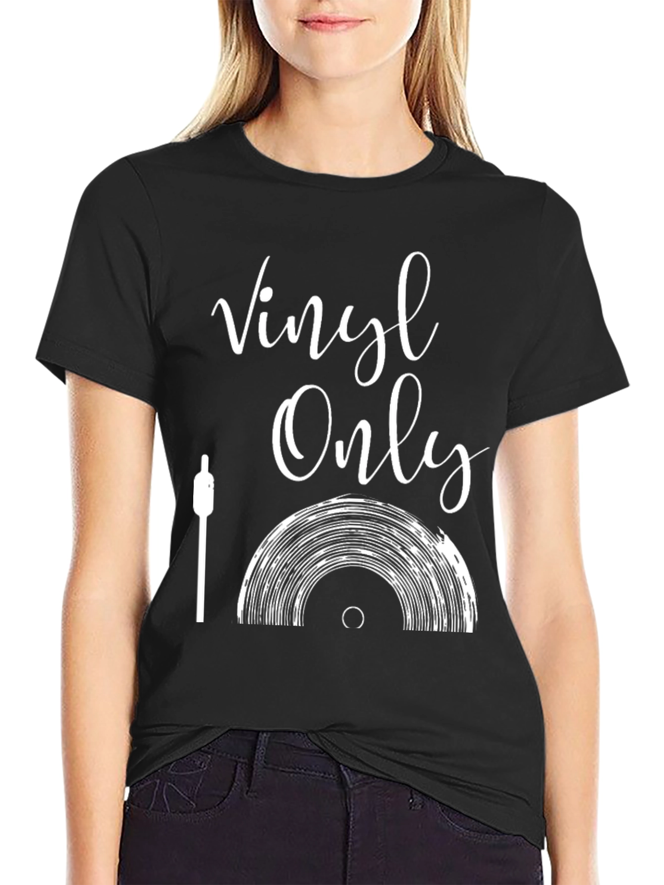 Vinyl Only Graphic Tee - Music Lover T-Shirt
