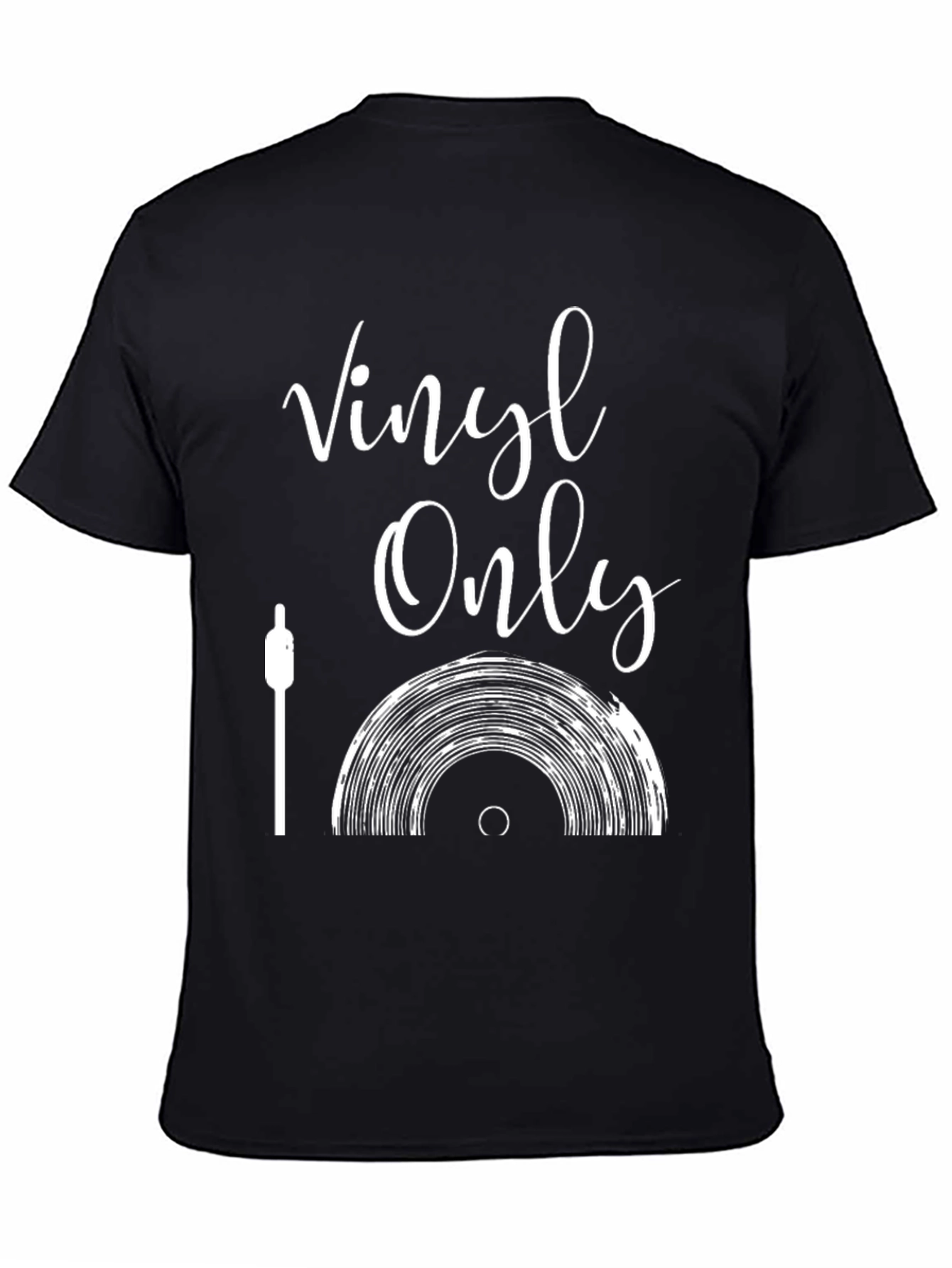 Vinyl Only Graphic Tee - Music Lover T-Shirt