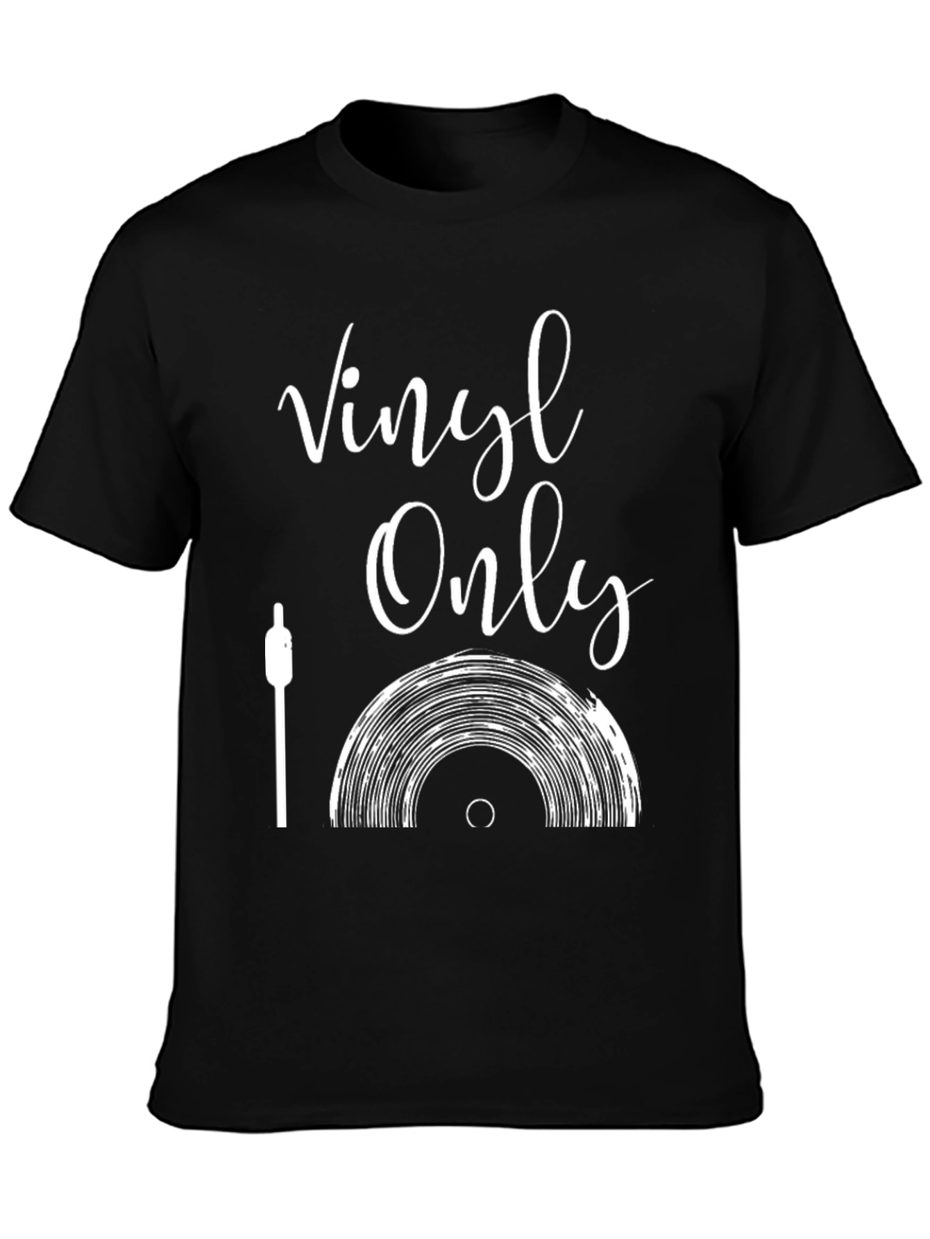 Vinyl Only Graphic Tee - Music Lover T-Shirt