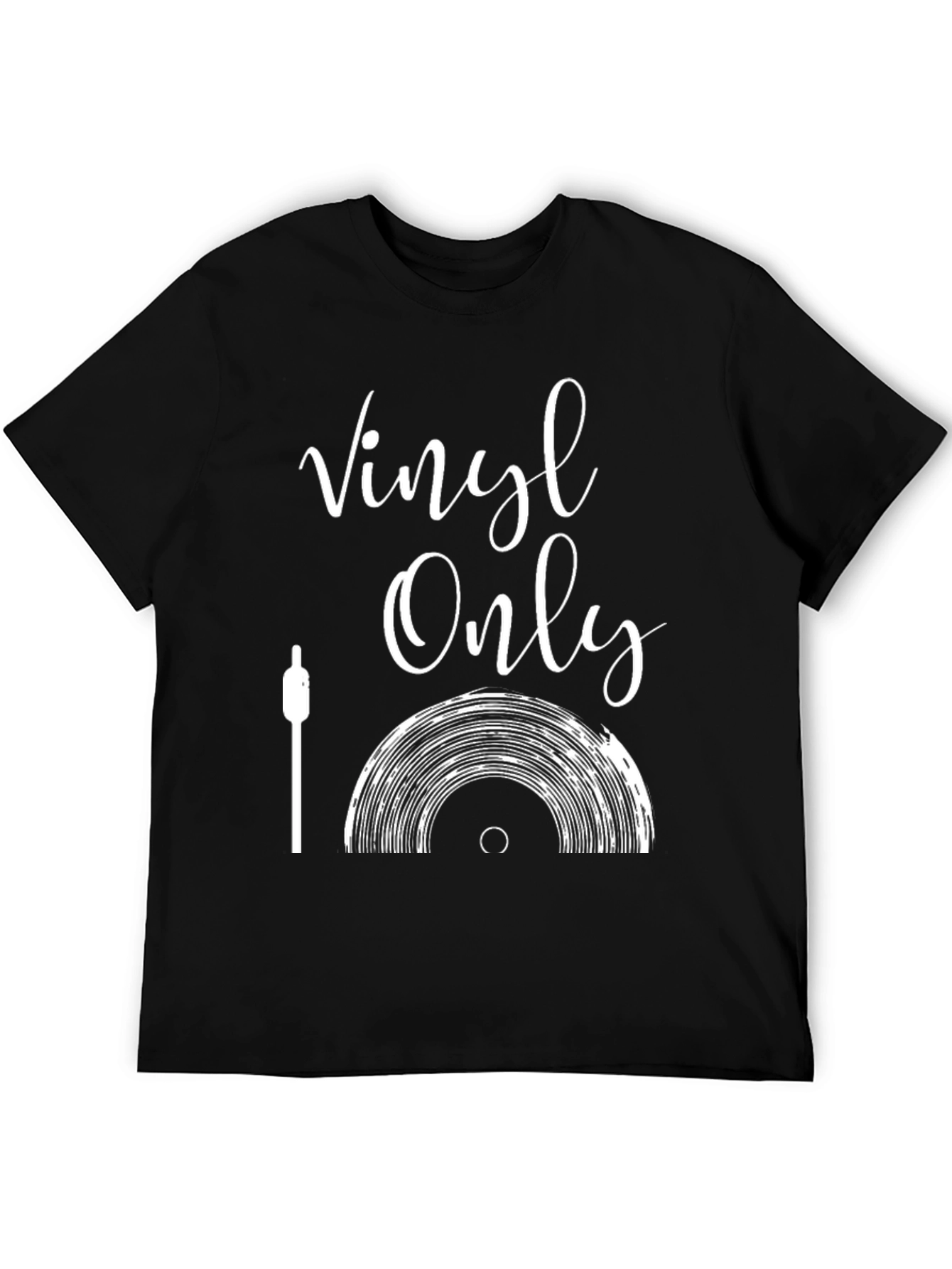 Vinyl Only Graphic Tee - Music Lover T-Shirt