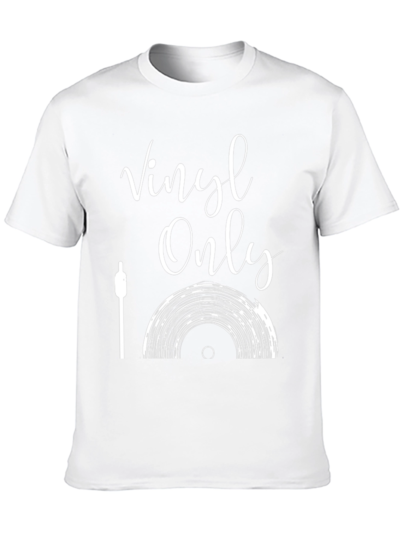 Vinyl Only Graphic Tee - Music Lover T-Shirt