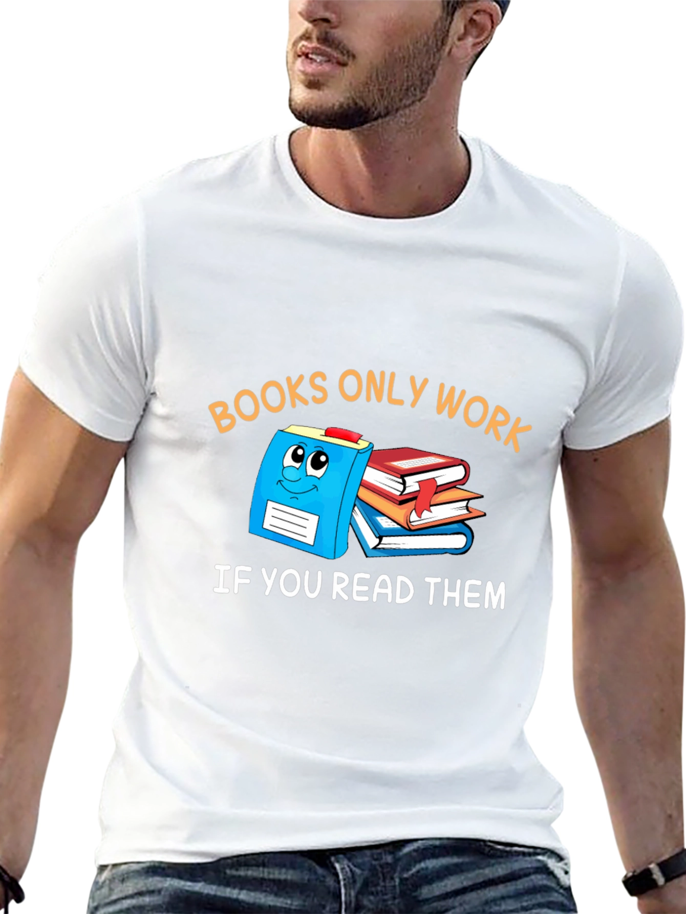 Books Only Work T-Shirt Funny Reader Tee