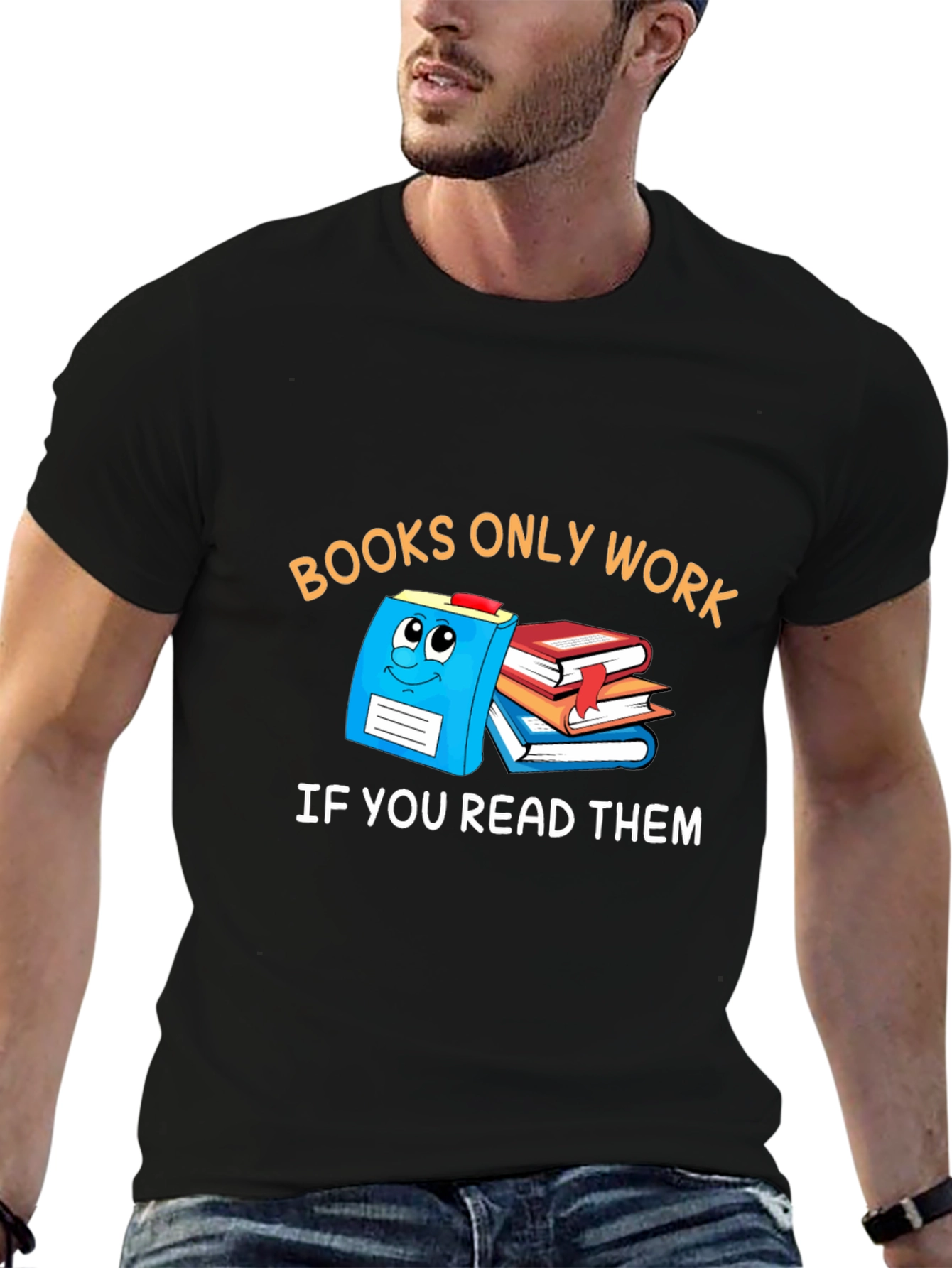 Books Only Work T-Shirt Funny Reader Tee