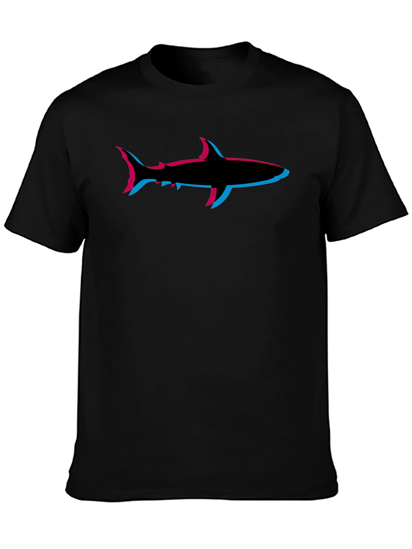 Shark T-Shirt: Retro 3D Style