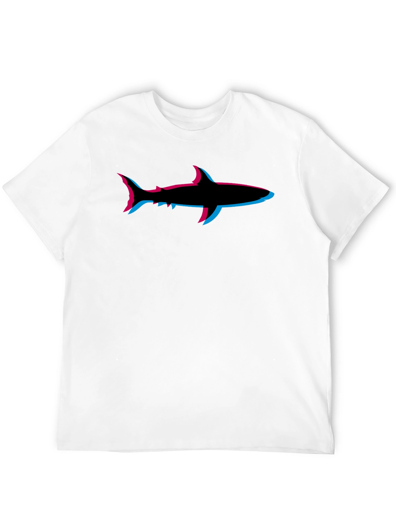 Shark T-Shirt: Retro 3D Style