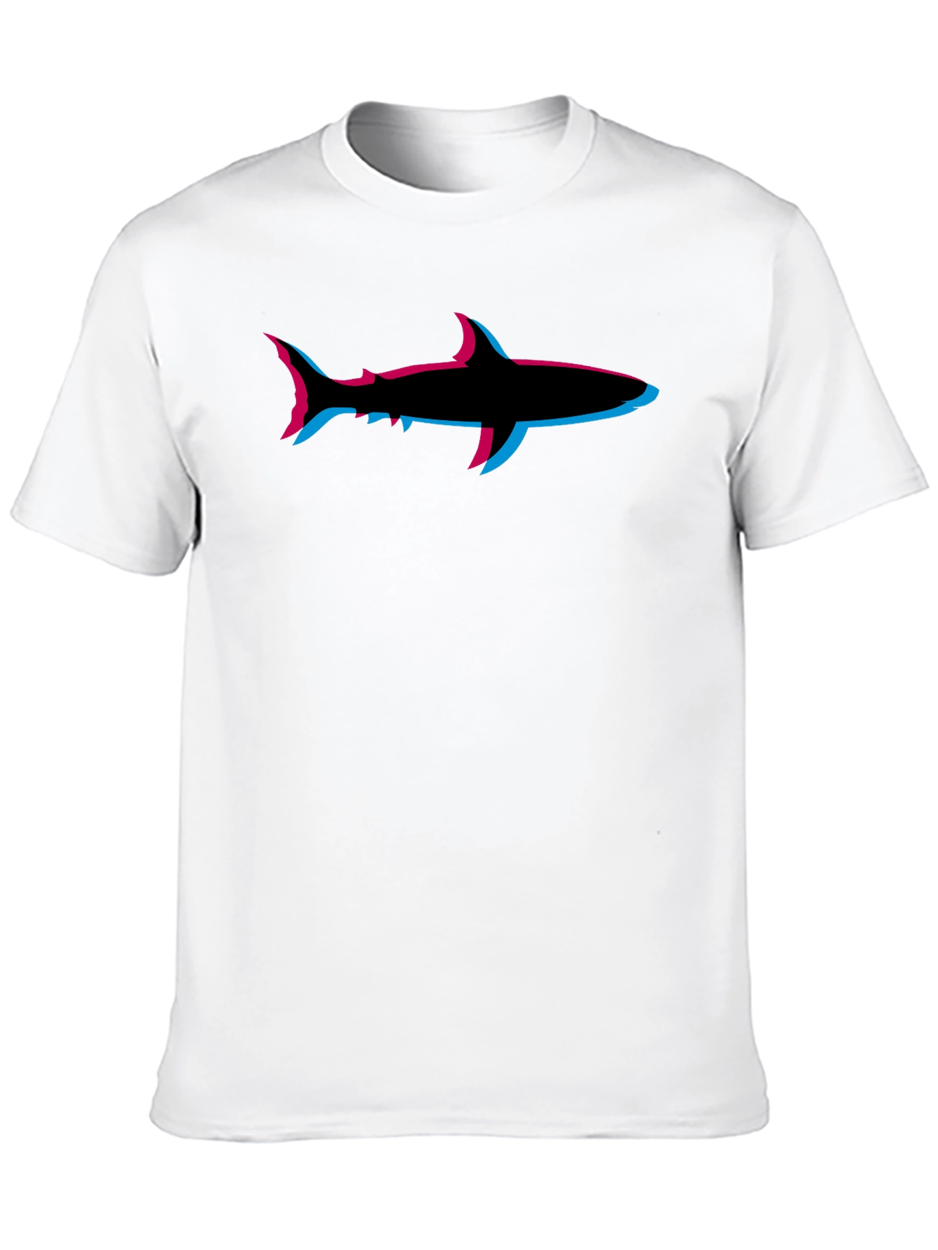 Shark T-Shirt: Retro 3D Style
