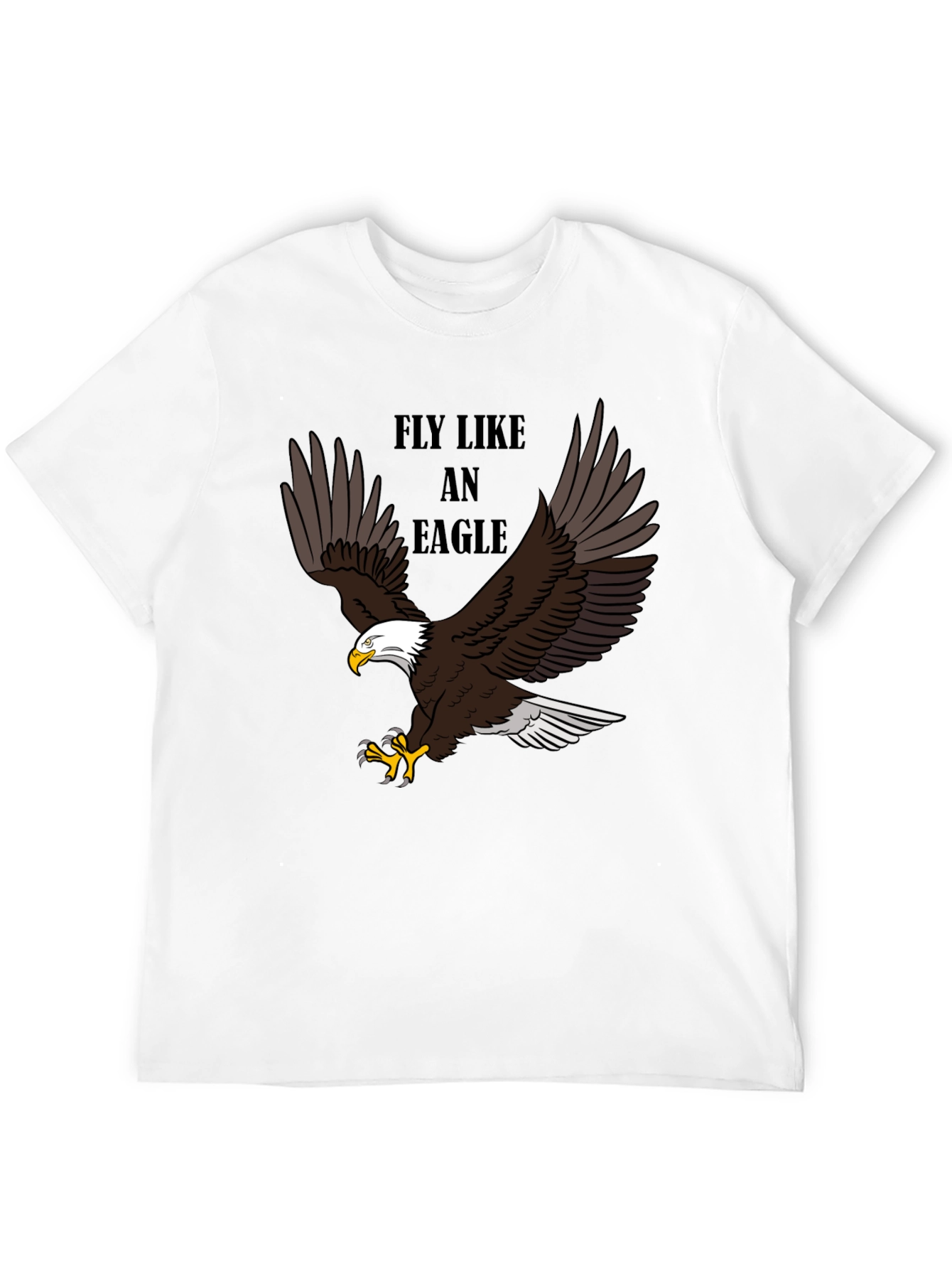 Fly Like An Eagle Graphic Tee - Black