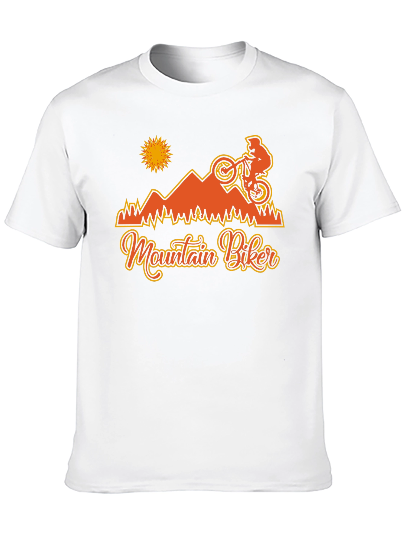 Mountain Biker Graphic Tee - Black
