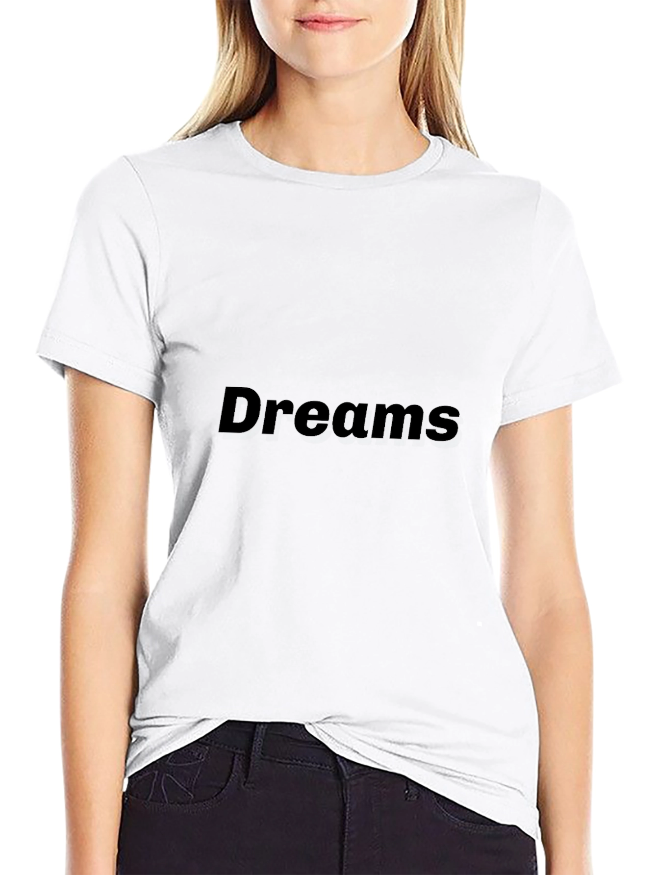 Dreams Black Graphic Tee - Stylish Comfort