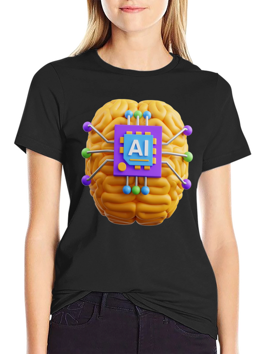 AI Brain T-Shirt - Tech Style Tee