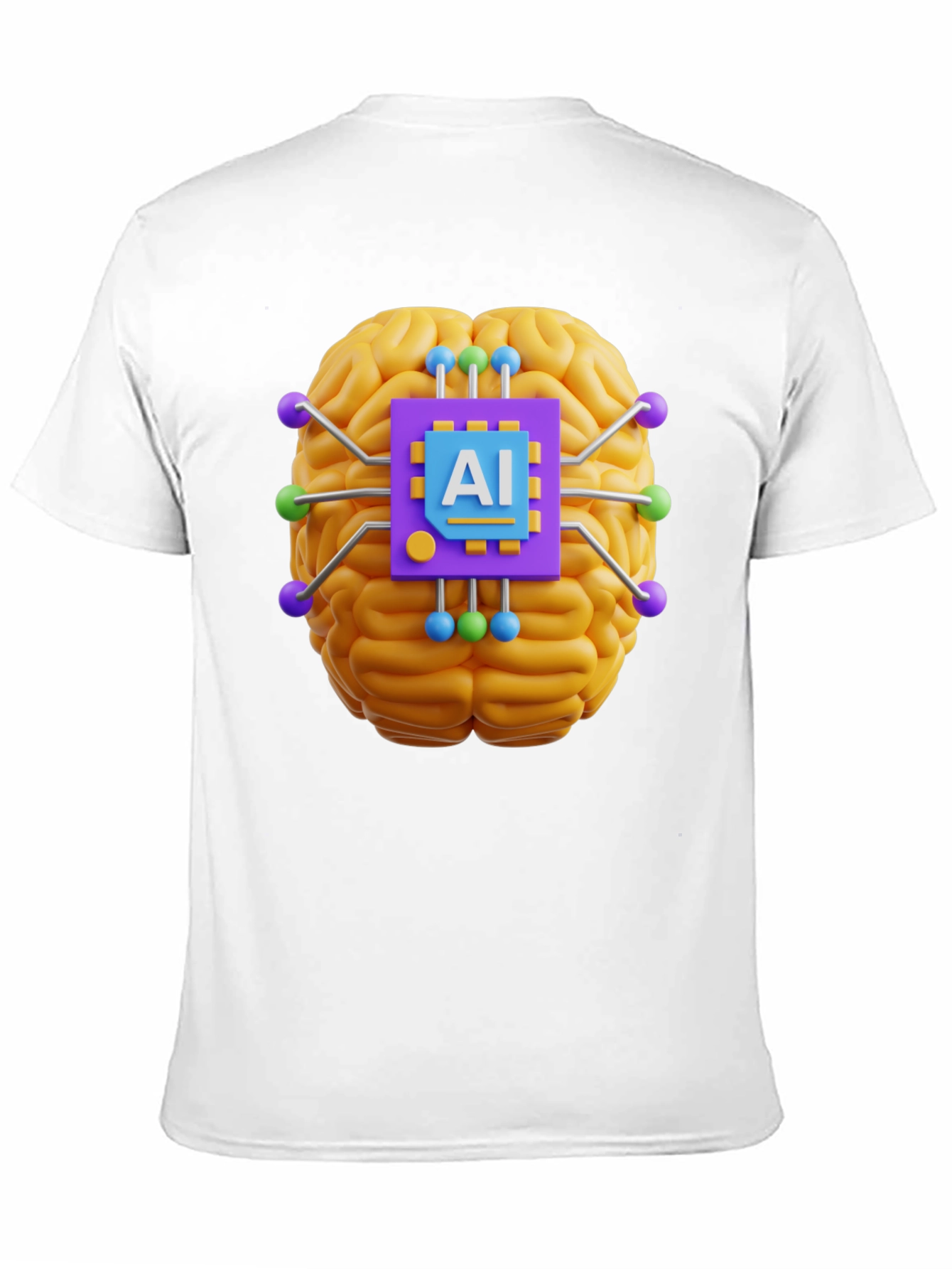 AI Brain T-Shirt - Tech Style Tee