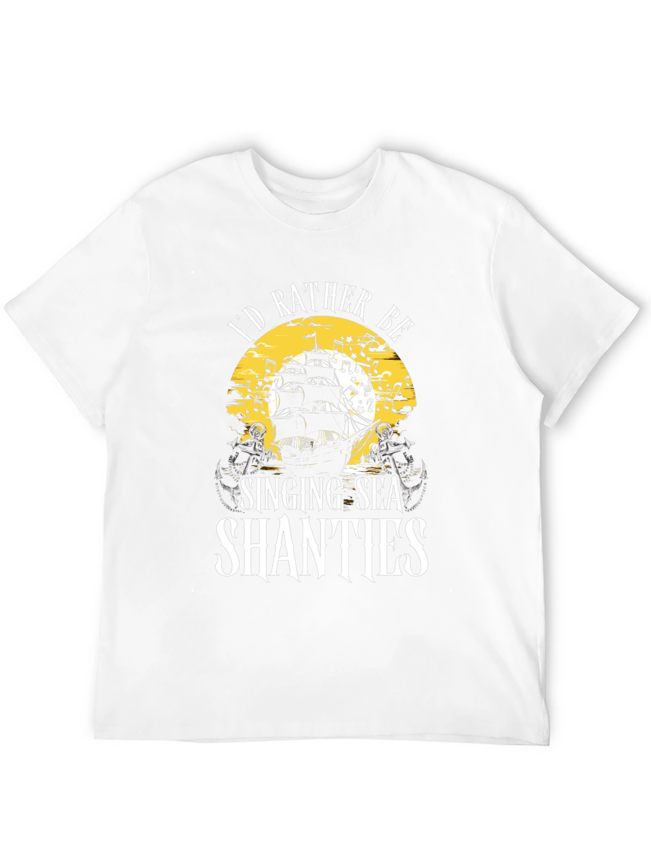 Singing Sea Shanties Black T-Shirt