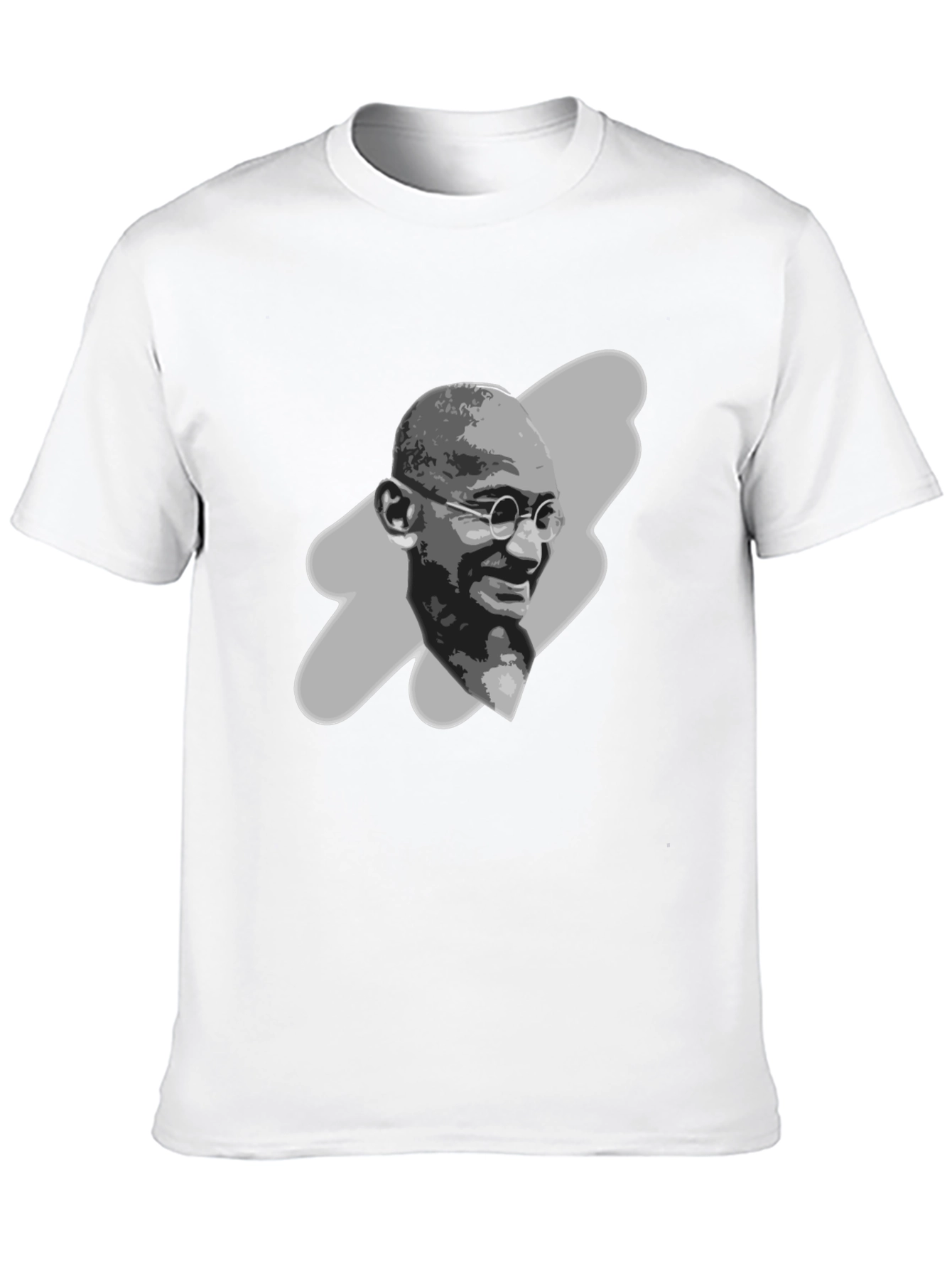 Gandhi Portrait Graphic Tee - Black T-Shirt