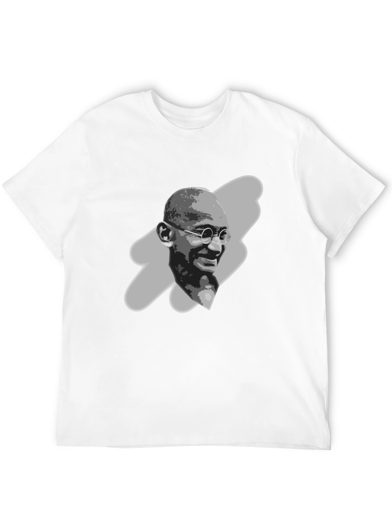 Gandhi Portrait Graphic Tee - Black T-Shirt