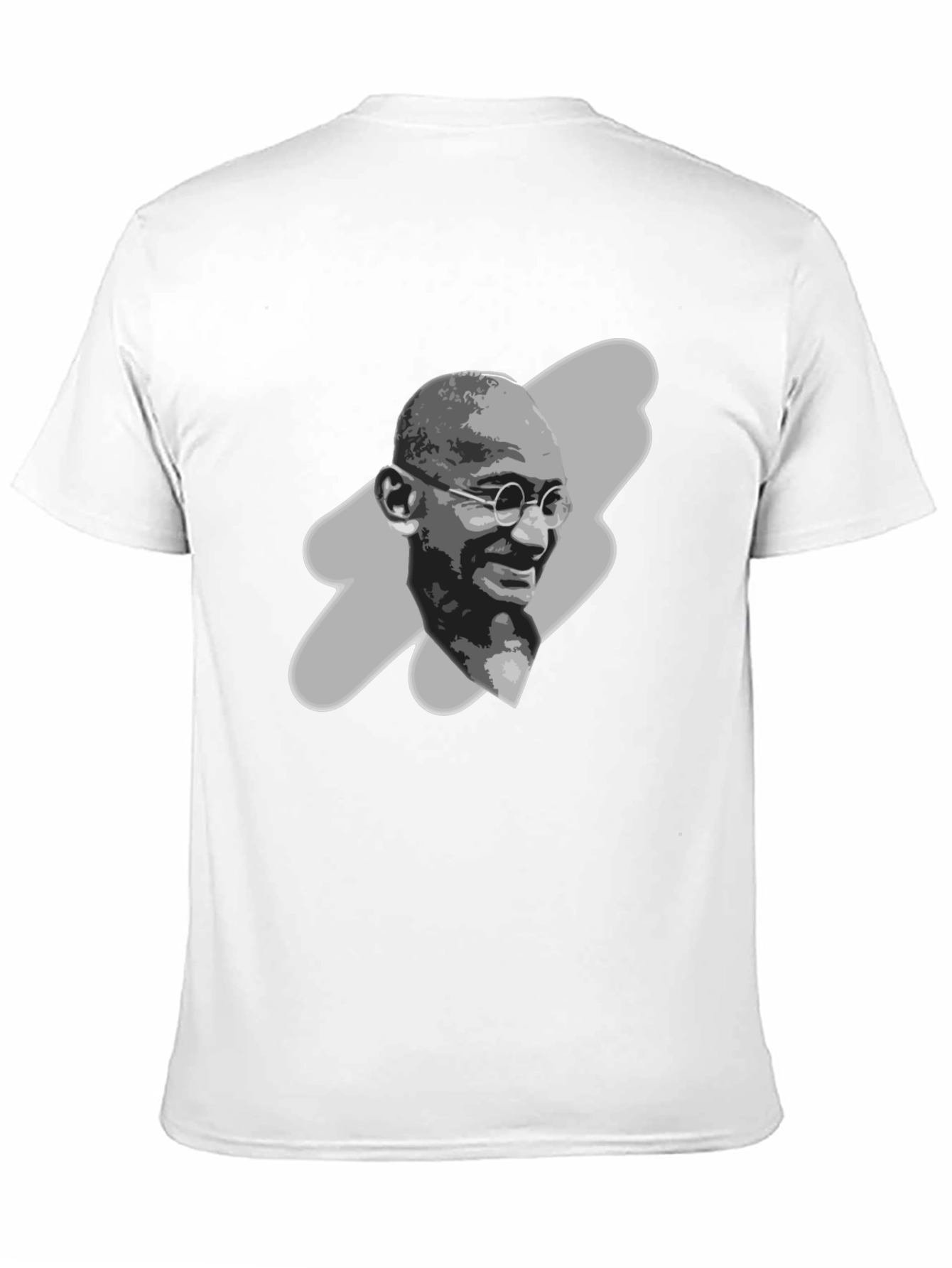 Gandhi Portrait Graphic Tee - Black T-Shirt