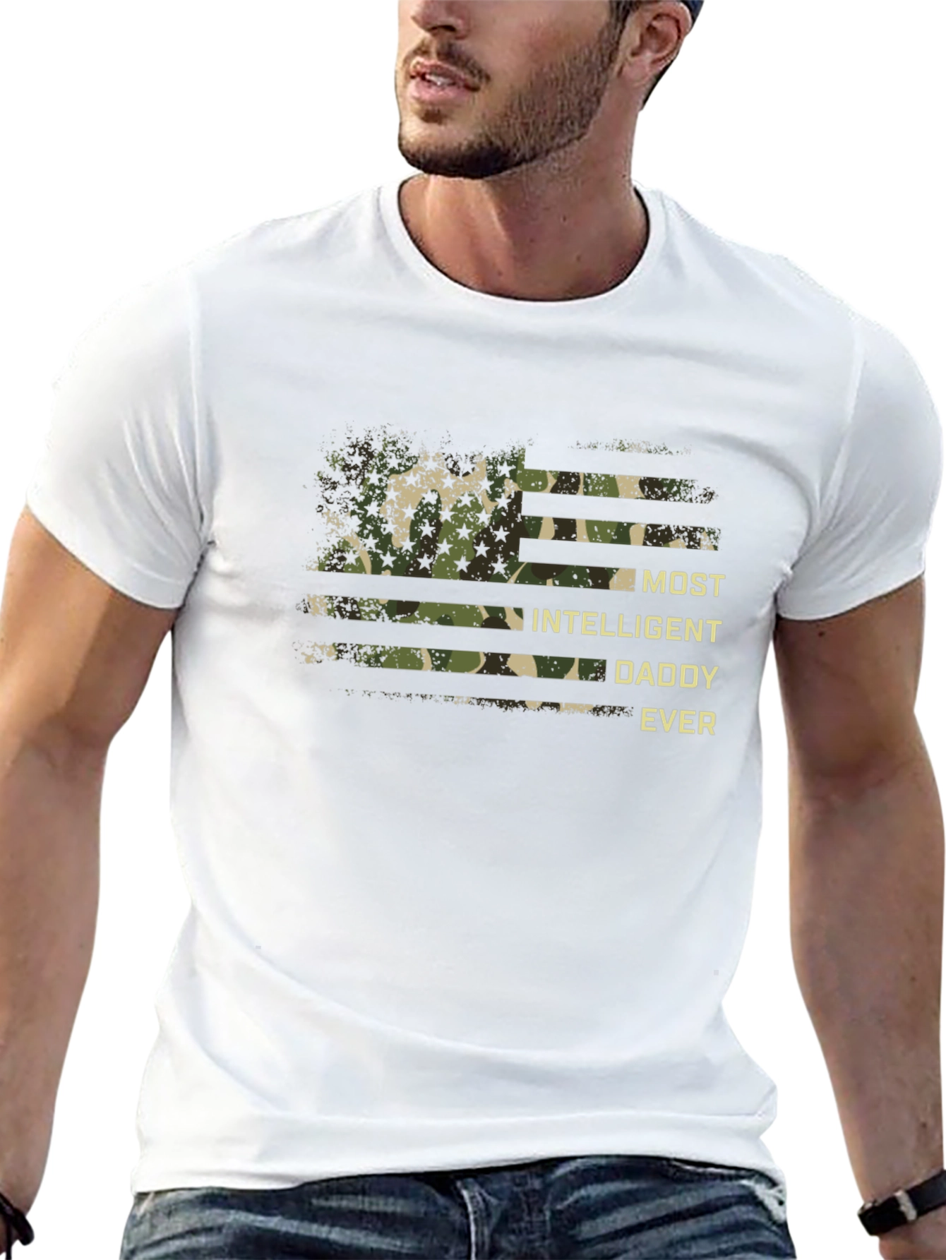 Most Intelligent Daddy Ever Camo T-Shirt