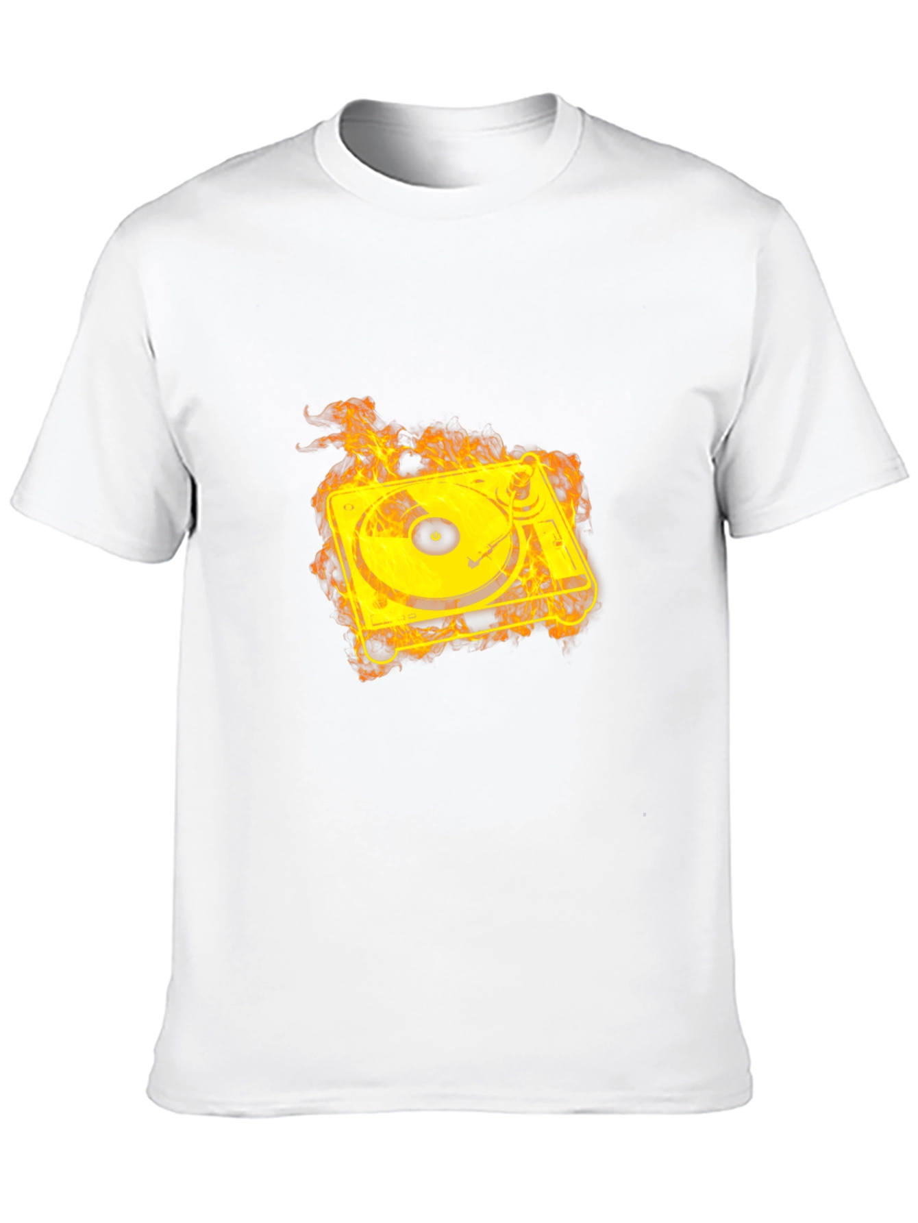Fiery Turntable Graphic Tee - Black