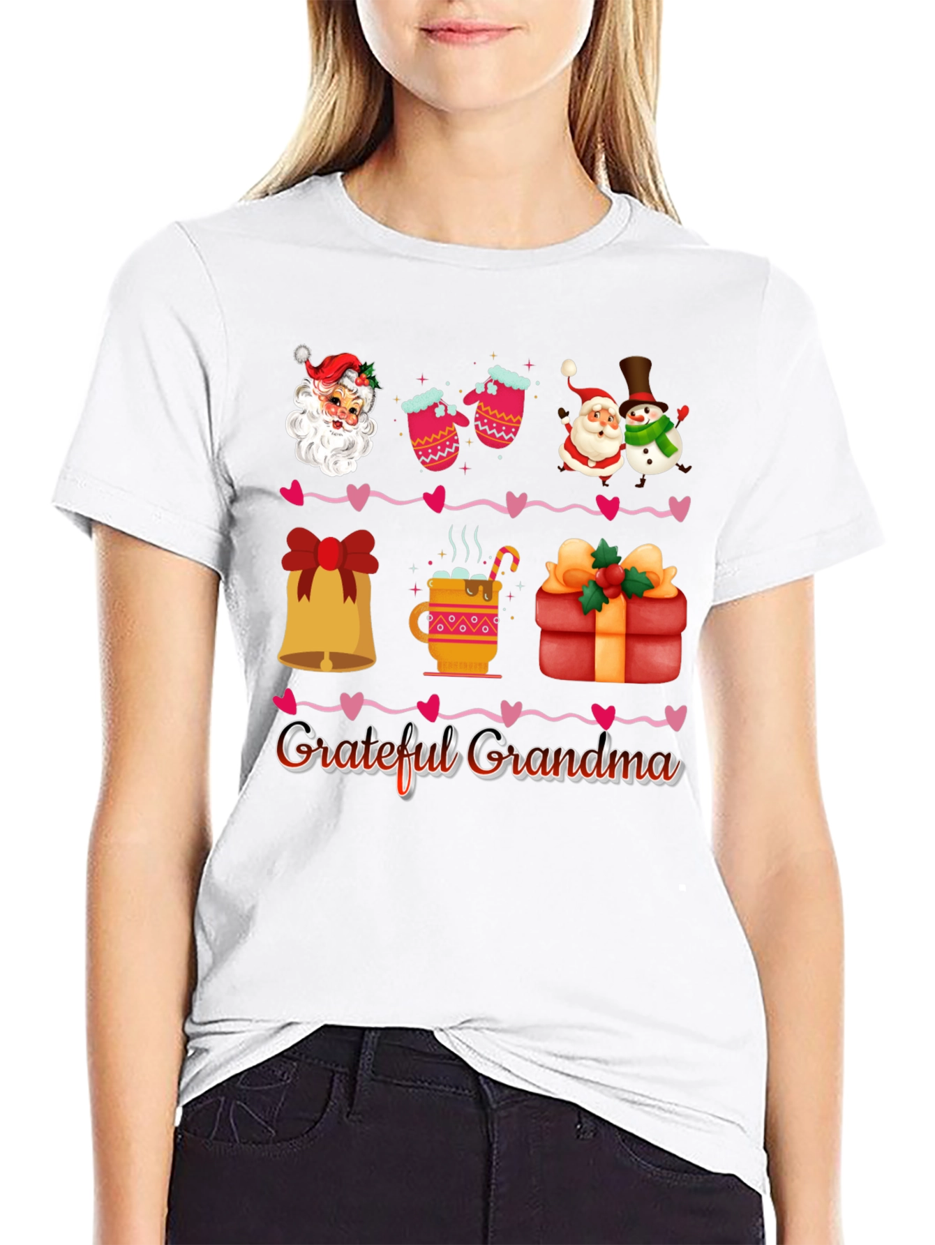 Grateful Grandma Christmas T-Shirt