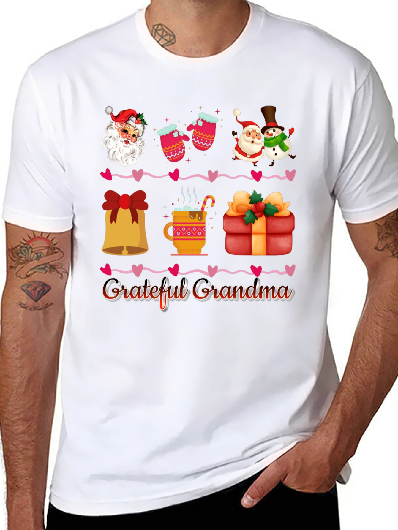 Grateful Grandma Christmas T-Shirt