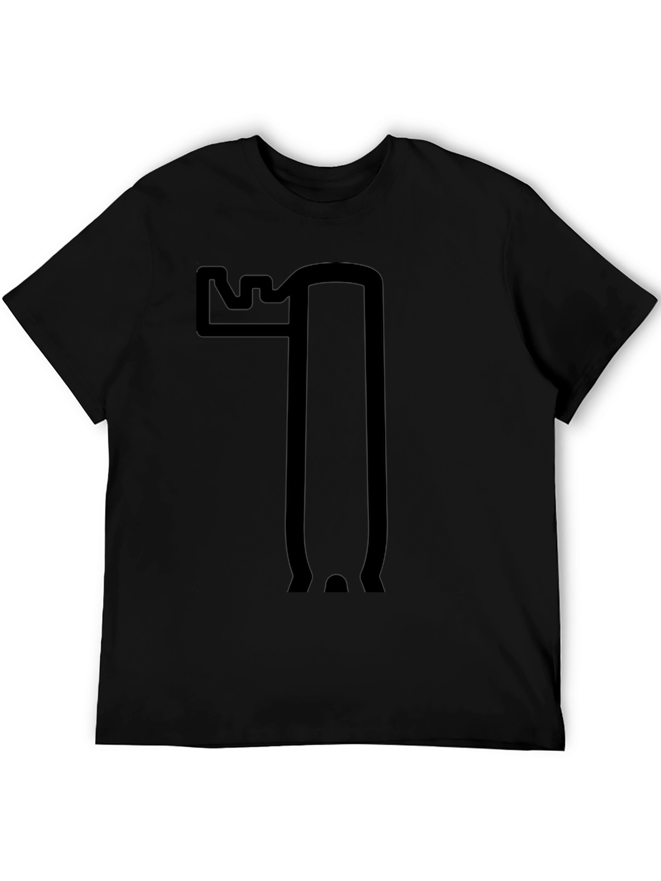 Moose Outline Graphic Black T-Shirt
