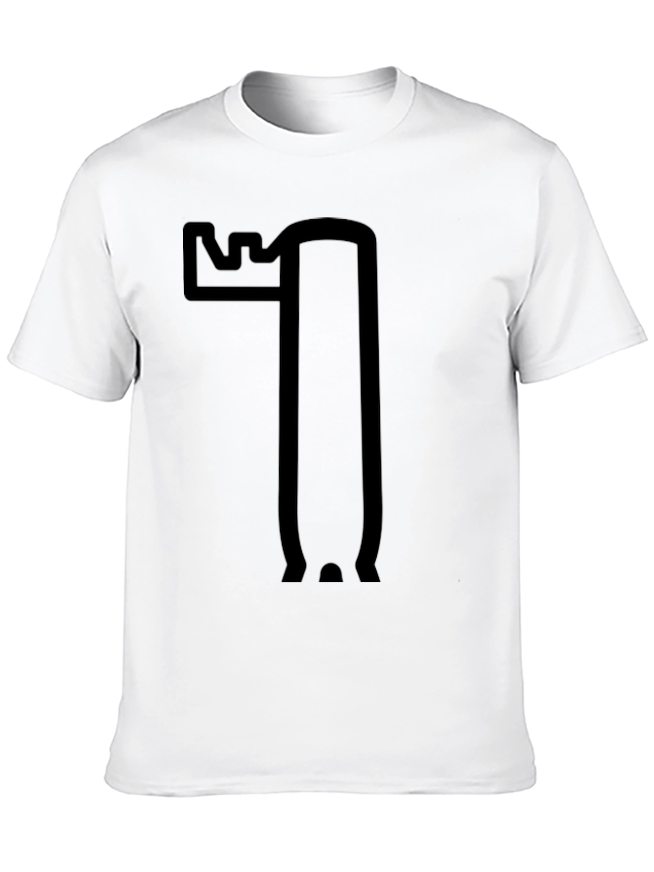 Moose Outline Graphic Black T-Shirt