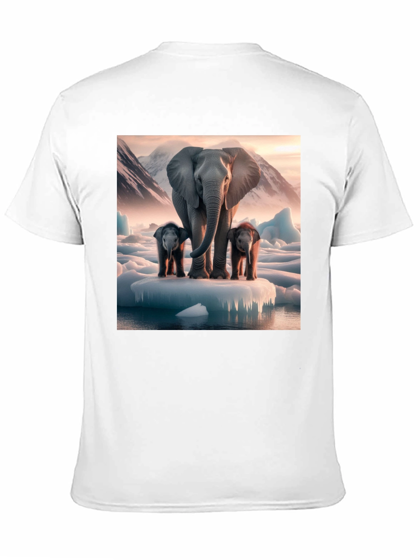Elephant Family Iceberg Graphic Tee - Black Cotton Blend