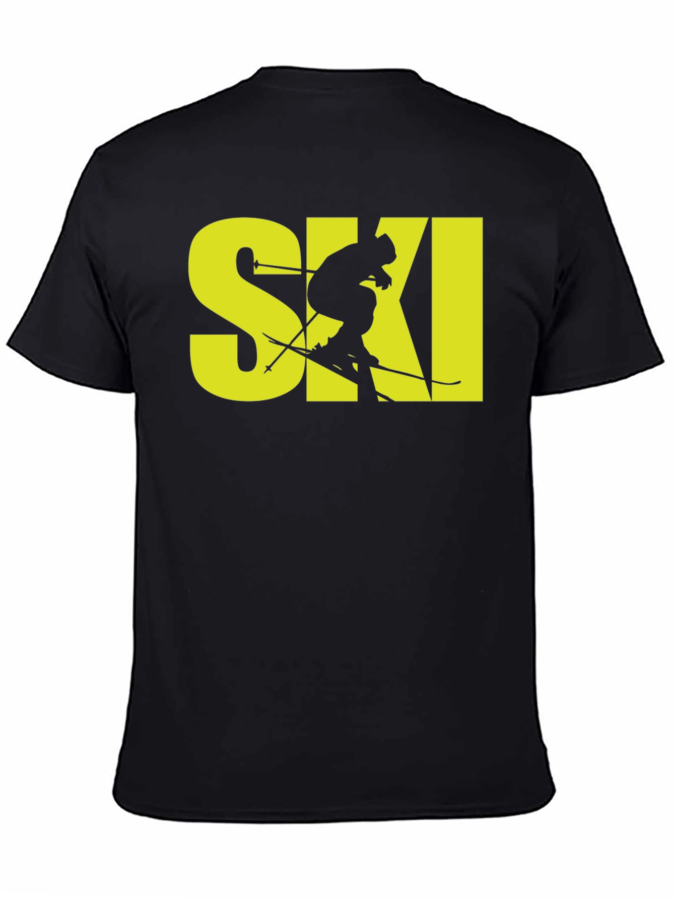 Black Ski Graphic T-Shirt