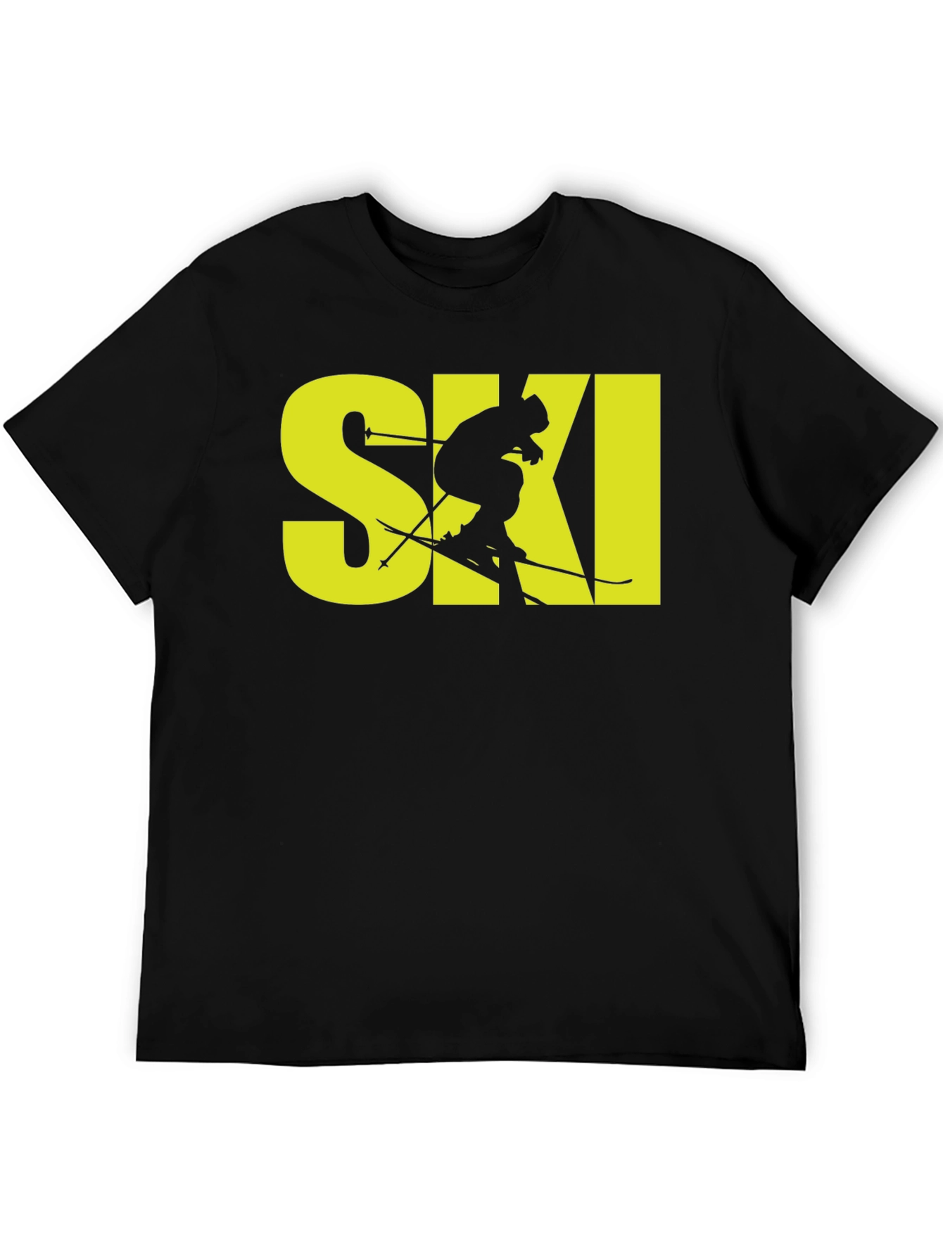 Black Ski Graphic T-Shirt