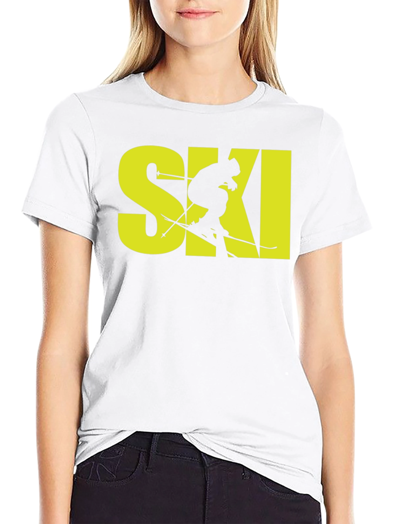 Black Ski Graphic T-Shirt